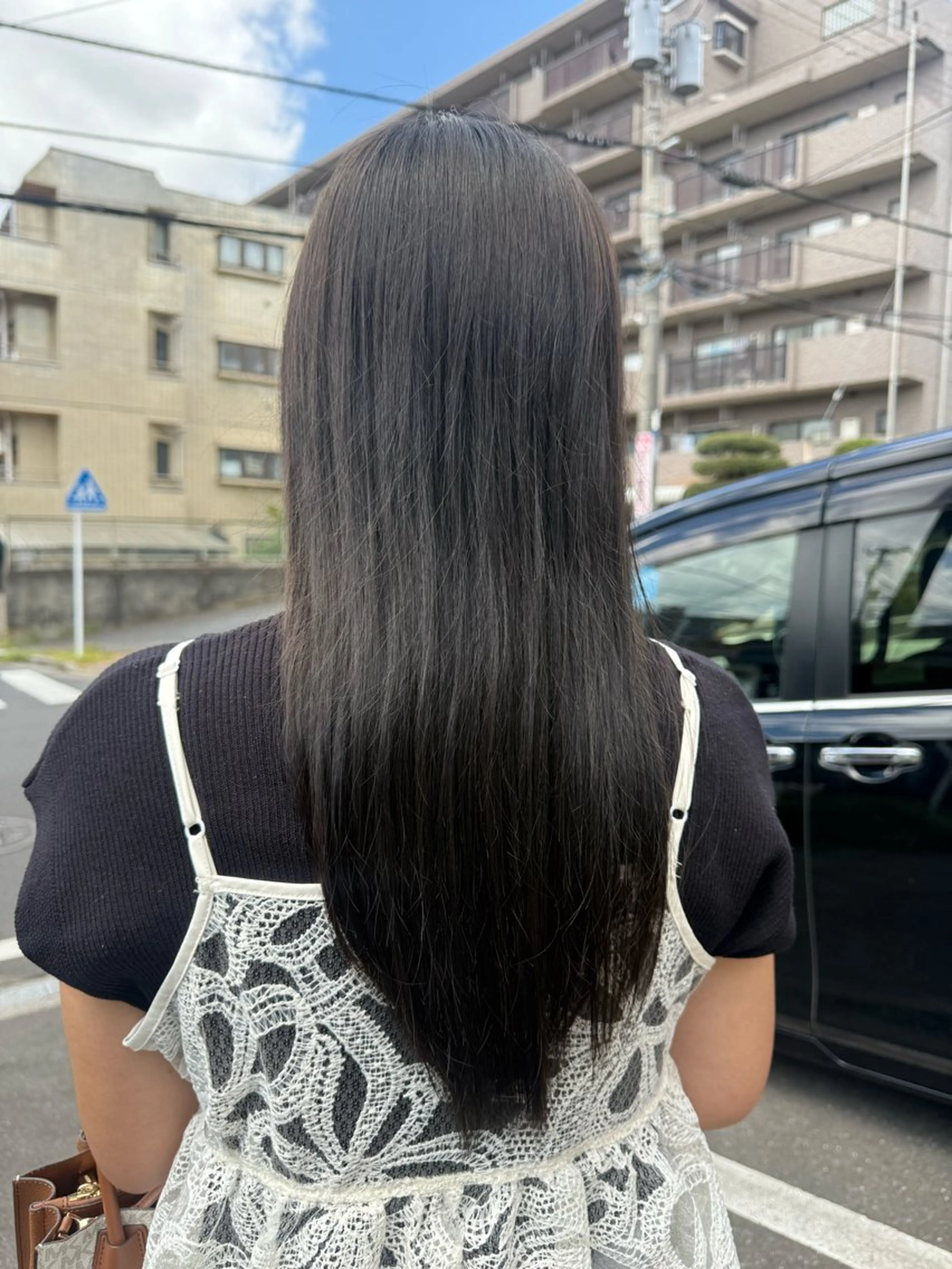 ロング カラー アッシュ アッシュブラウン ブラウンカラー 金子 彩心のヘアスタイル