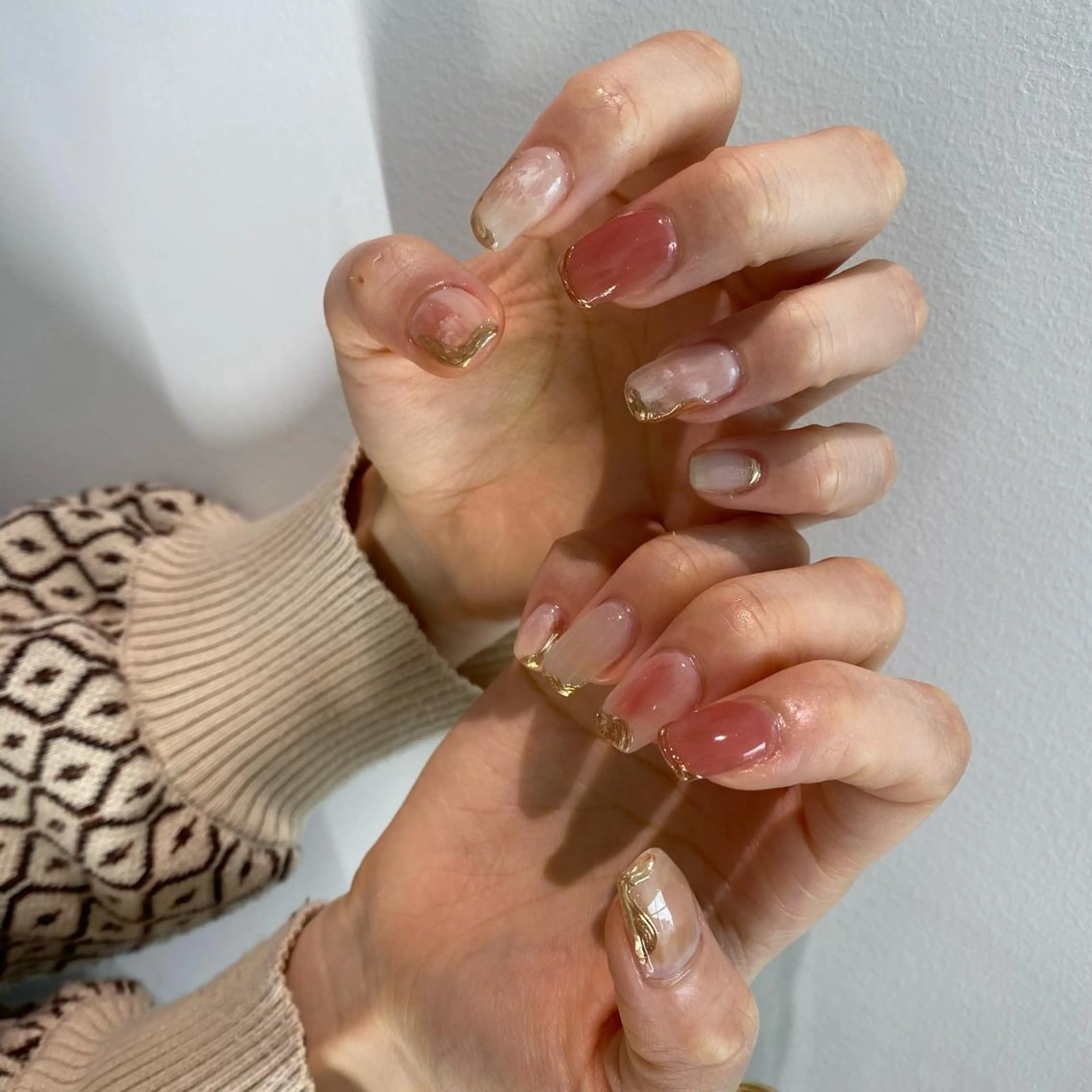 ネイル ニュアンスネイル 春ネイル ayana nails所属・nail salon ayanaのネイルデザイン