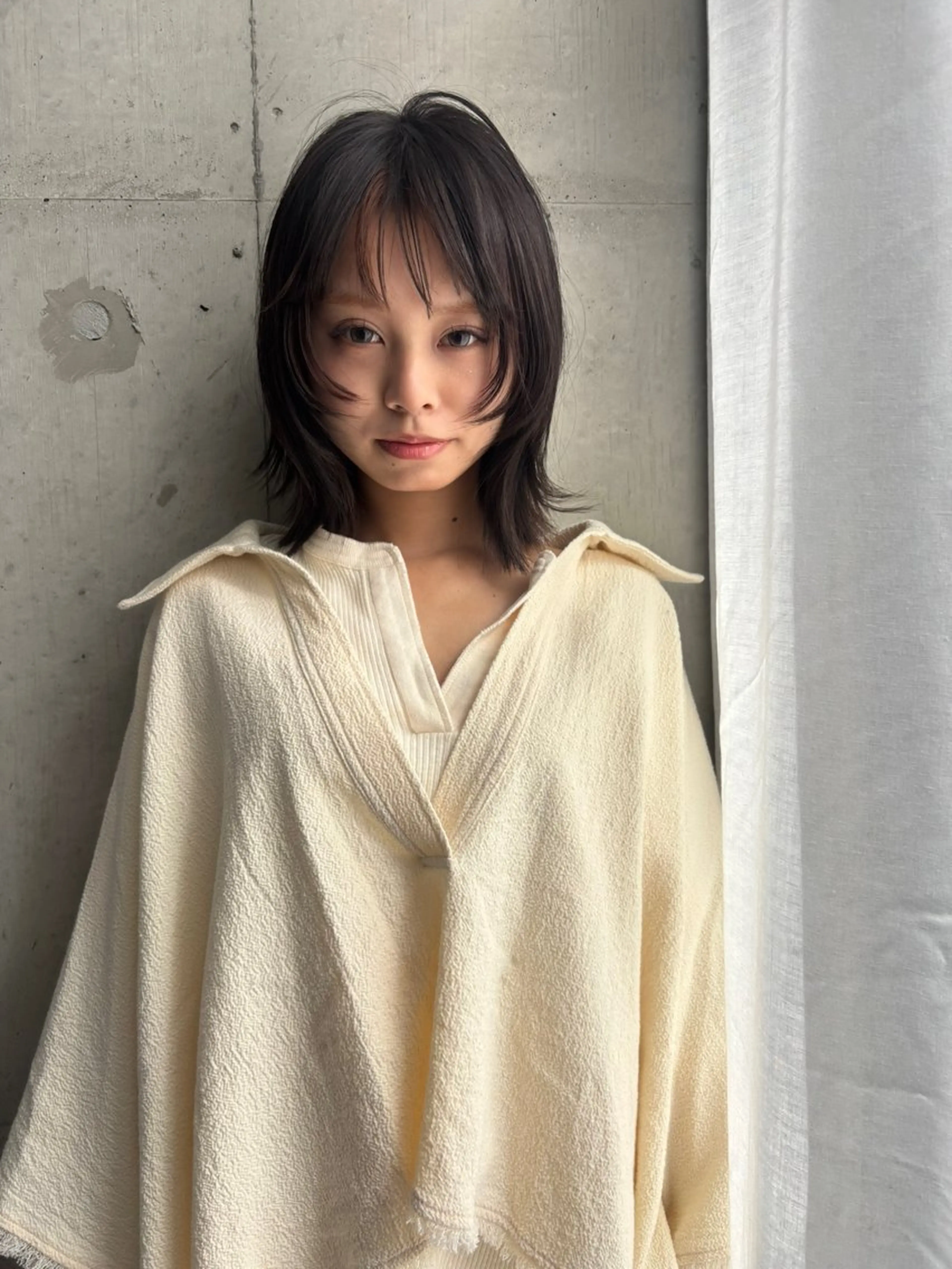 ミディアム カラー ヘアカラー NAVY/ Miharuのヘアスタイル