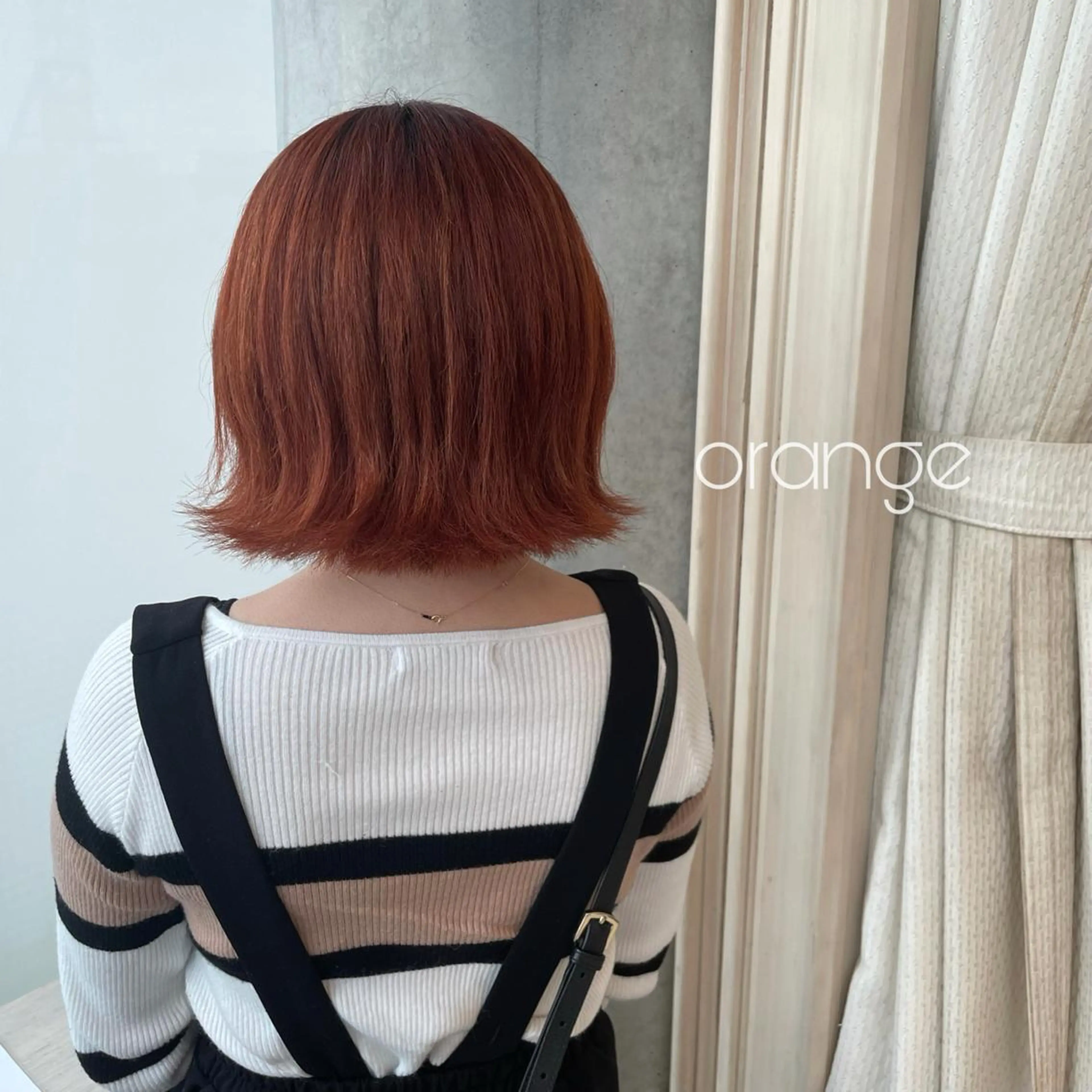 カラー ブラウンカラー オレンジ オレンジブラウン 🍪ﾖｼｲﾊﾙﾈ🍪 ﾗﾍﾞﾝﾀﾞｰｶﾗｰのヘアスタイル