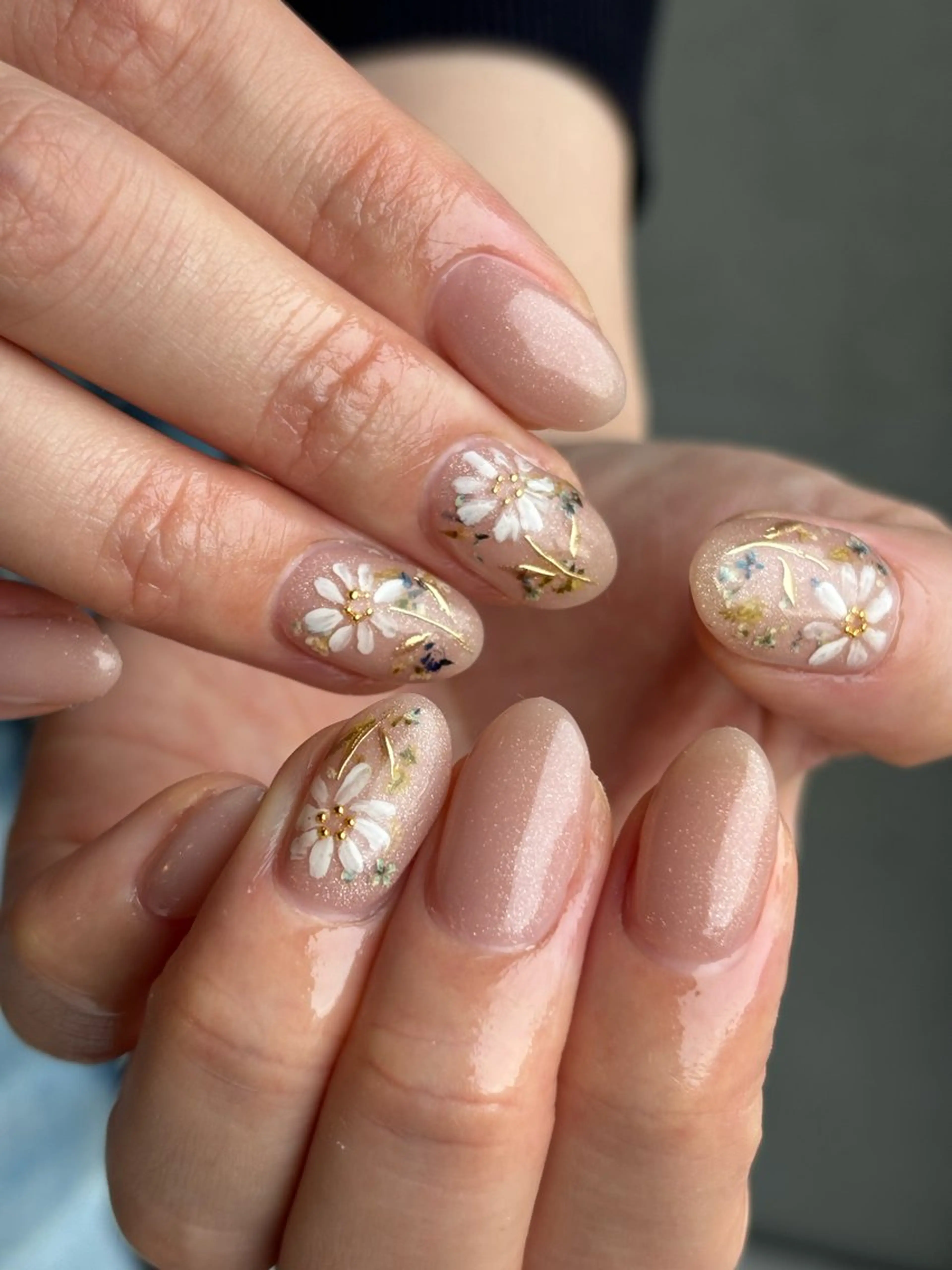 ネイル 持ち込み シンプルネイル ハンドネイル nuu  栄所属・早川 里奈のネイルデザイン