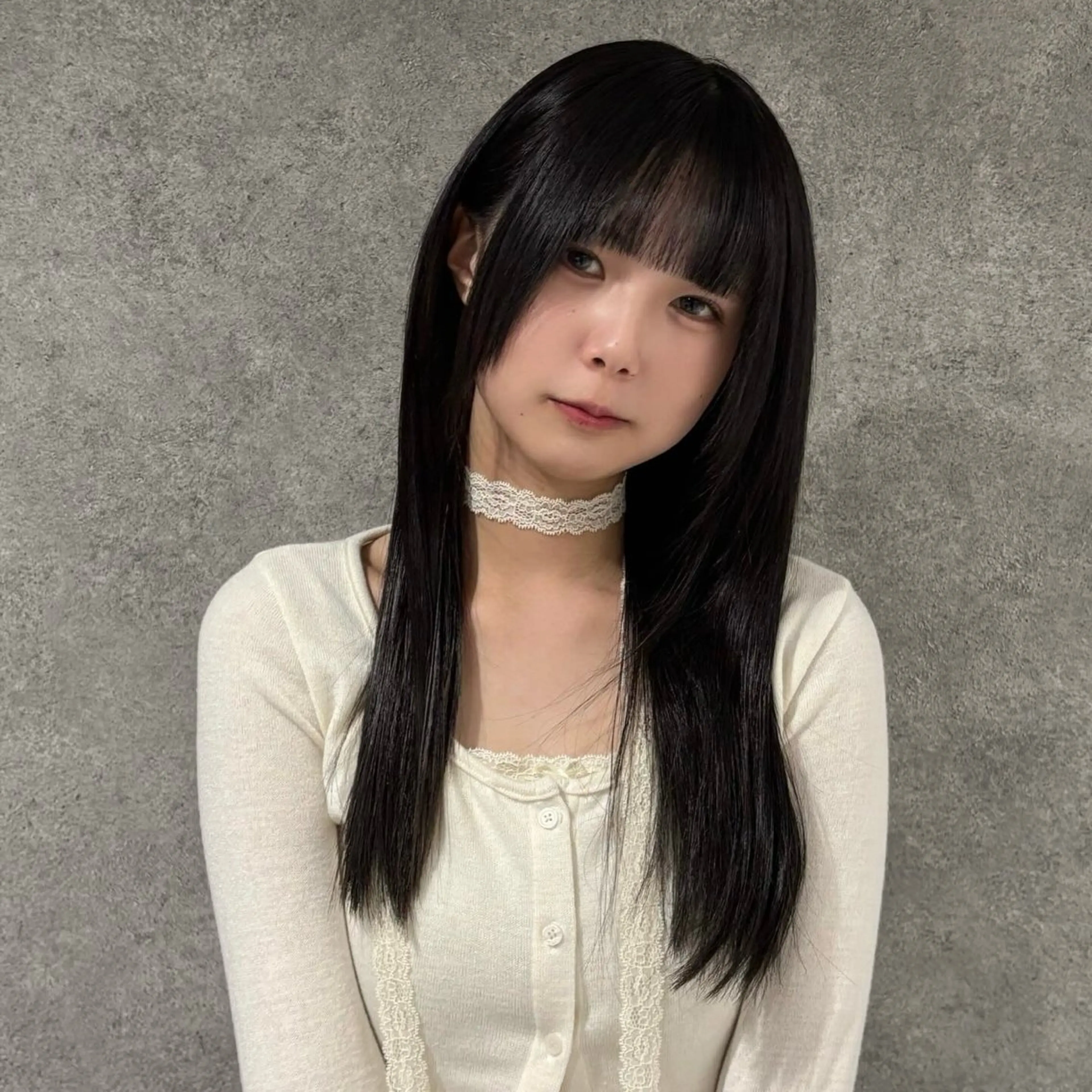 セミロング カット ヘアカラー ブリーチ無しダブル カラー / LINAのヘアスタイル