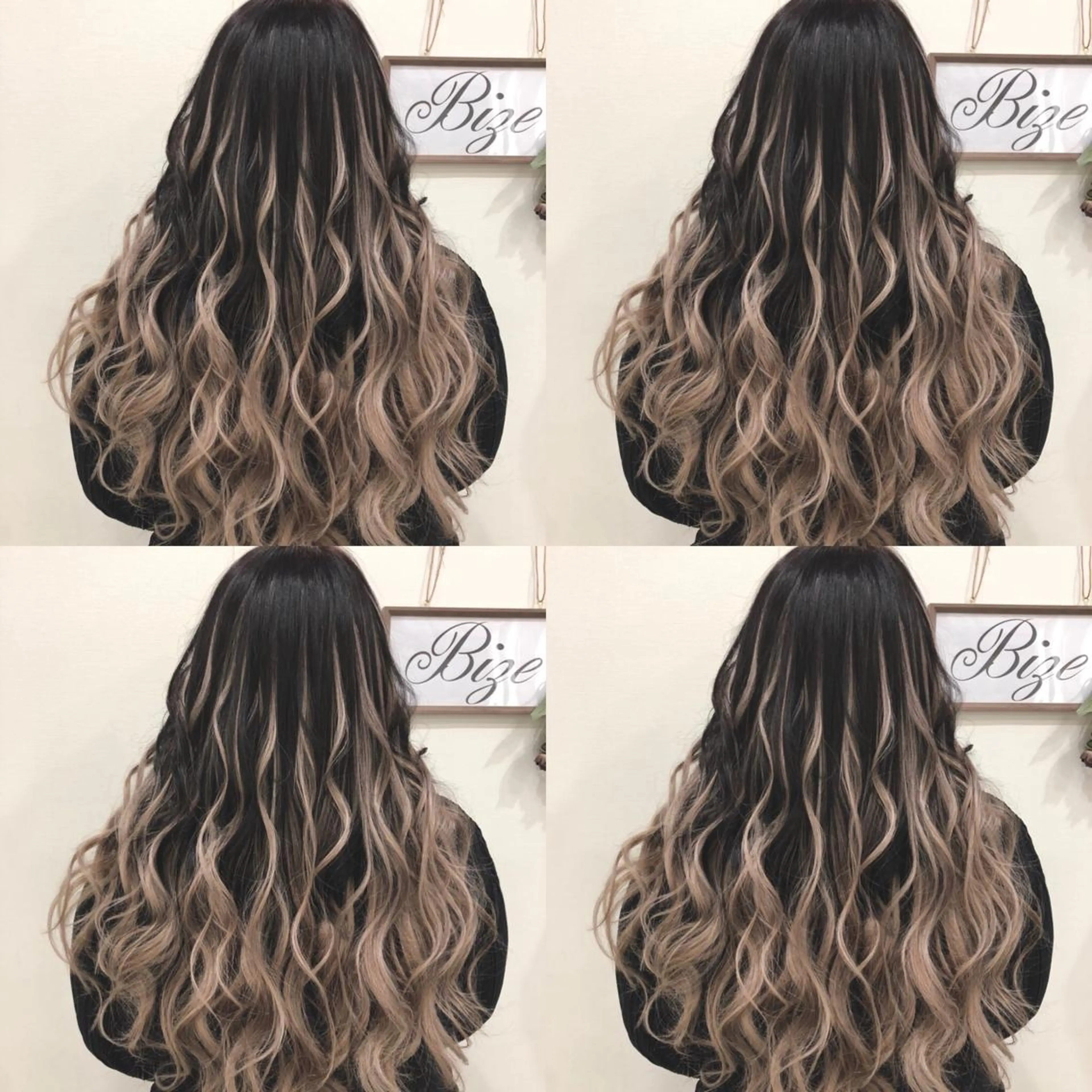 ロング カラー シールエクステ バレイヤージュ エクステ レイヤーカット 🌷MAYU 🌷のヘアスタイル