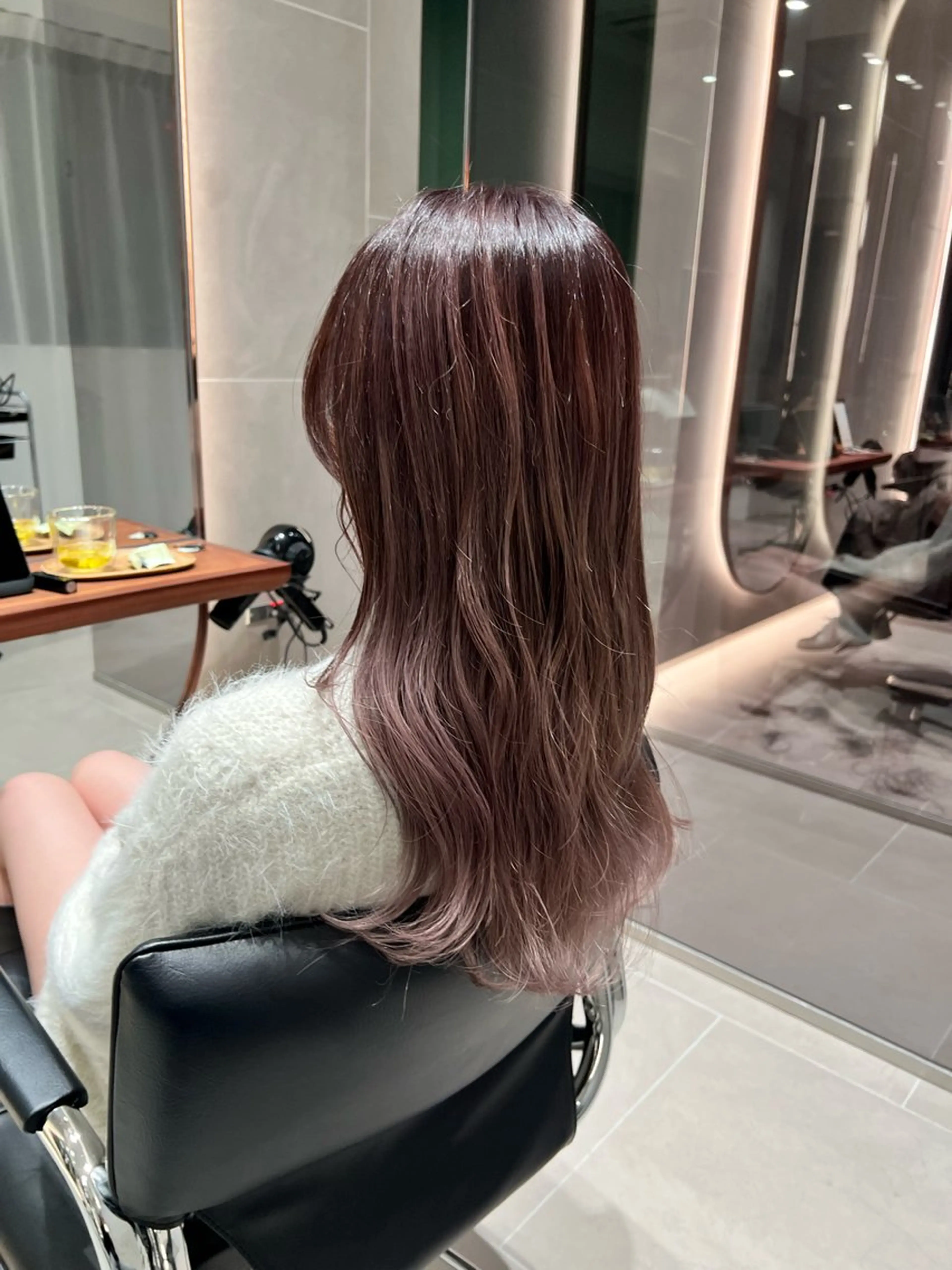 ロング カラー バレイヤージュ レイヤーカット ダブルカラー 透明感カラー/タイラのヘアスタイル