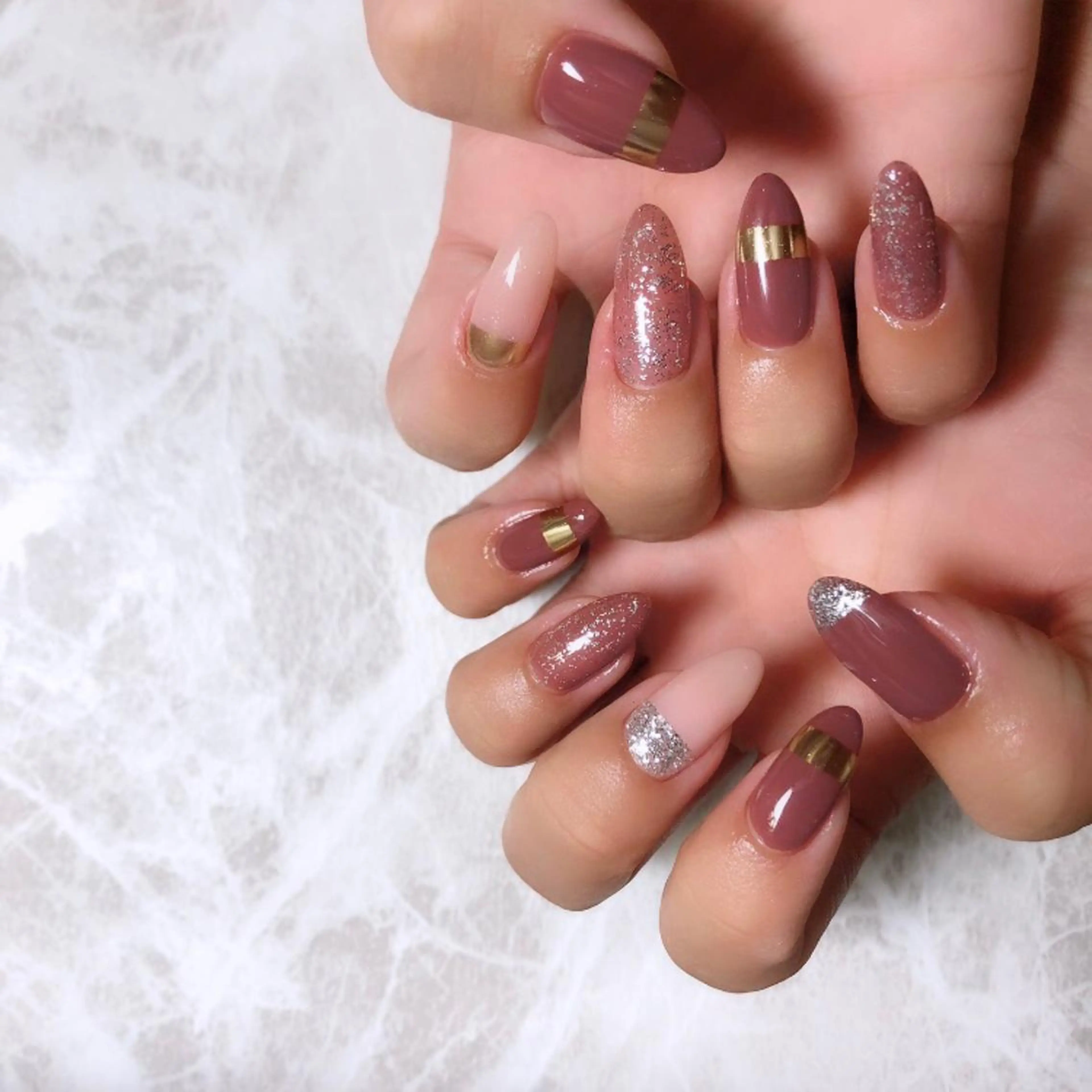 ネイル フットネイル フレンチネイル ジェルネイル ラメ(グリッター) ラメグラデーション NEO Beauty Salon所属・𝐍𝐄𝐎 𝐉𝐔𝐑𝐈のネイルデザイン