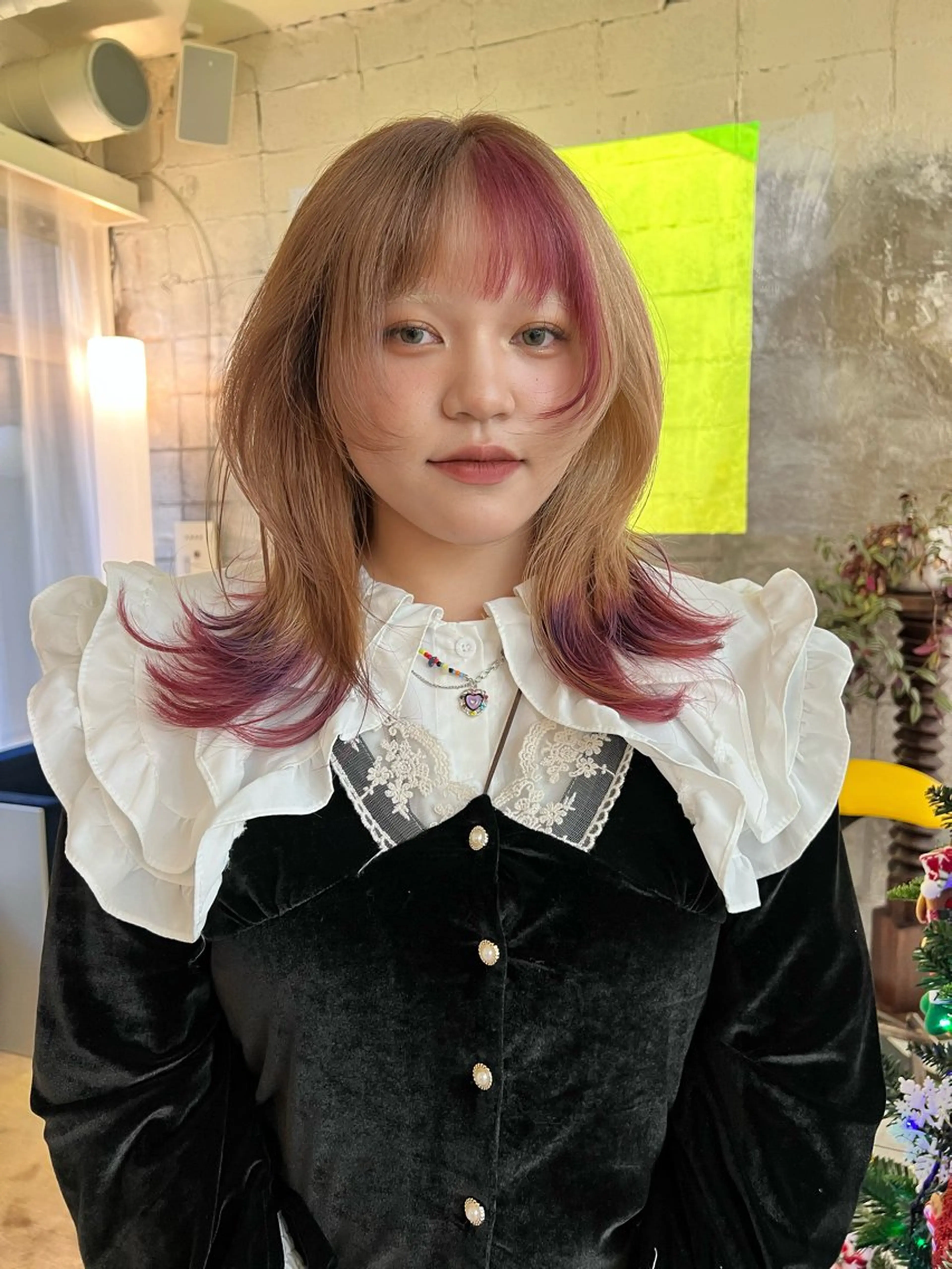 ロング カラー カット ヘアカラー haco＋所属・圧倒的デザイン力 店長🎨RENAのヘアスタイル