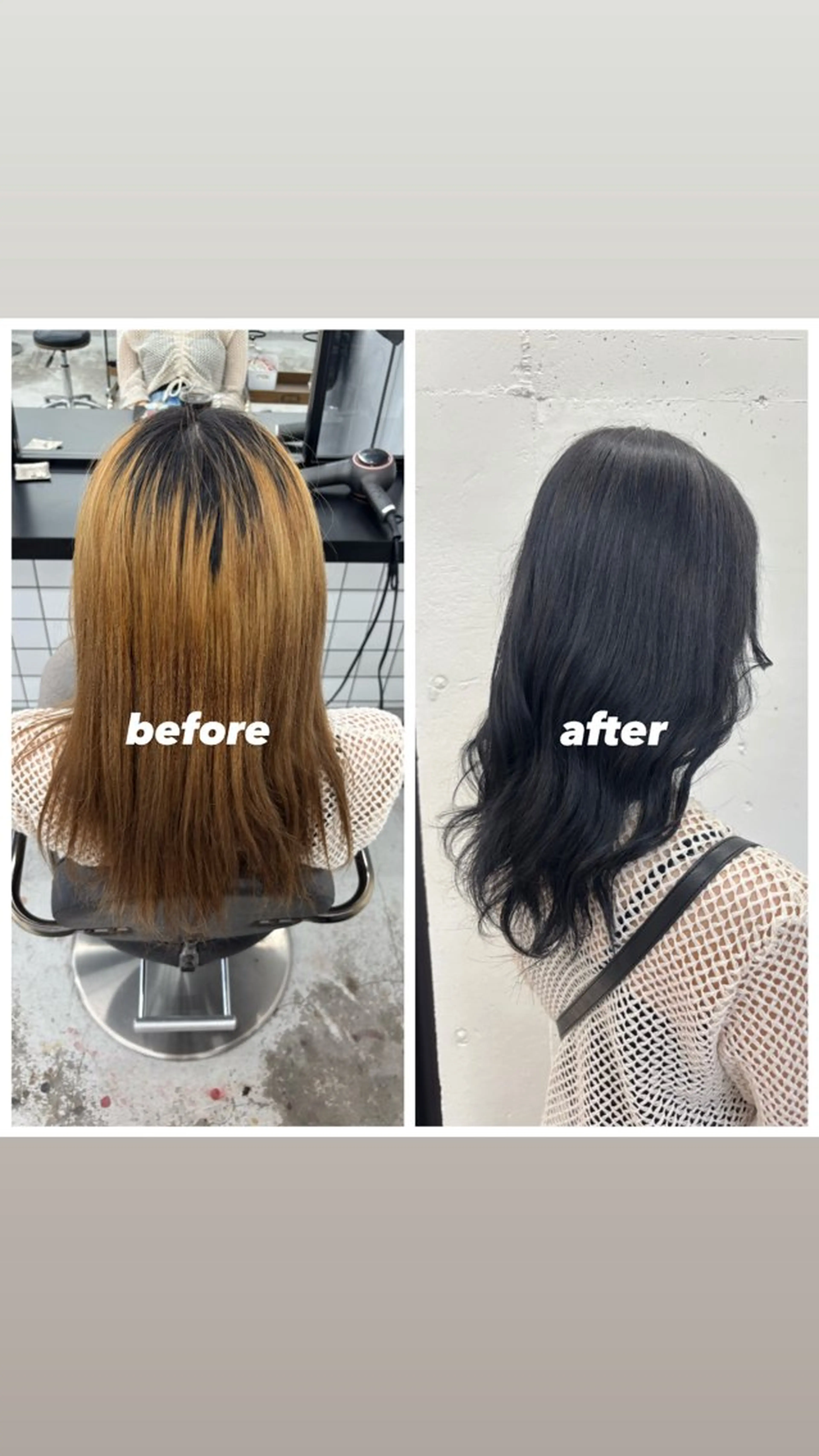 ミディアム カラー 黒髪 ブルーカラー ブルーブラック 透明感カラー ヘアカラー トリートメント 🌼あいり🌼 JILLSTUDIOのヘアスタイル