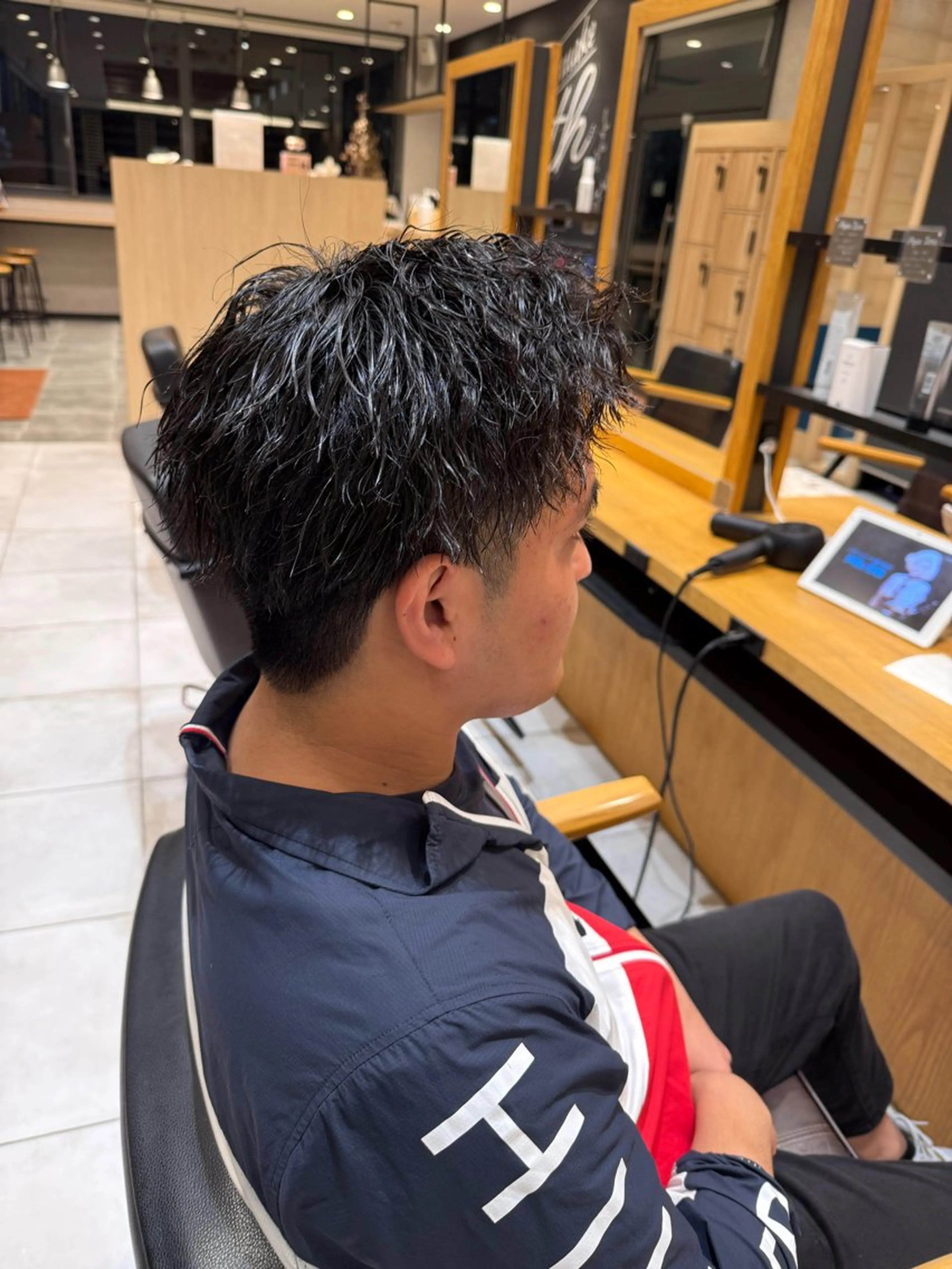 ショート パーマ メンズ カット パーマ カラー特化美容師🩷 マインのヘアスタイル