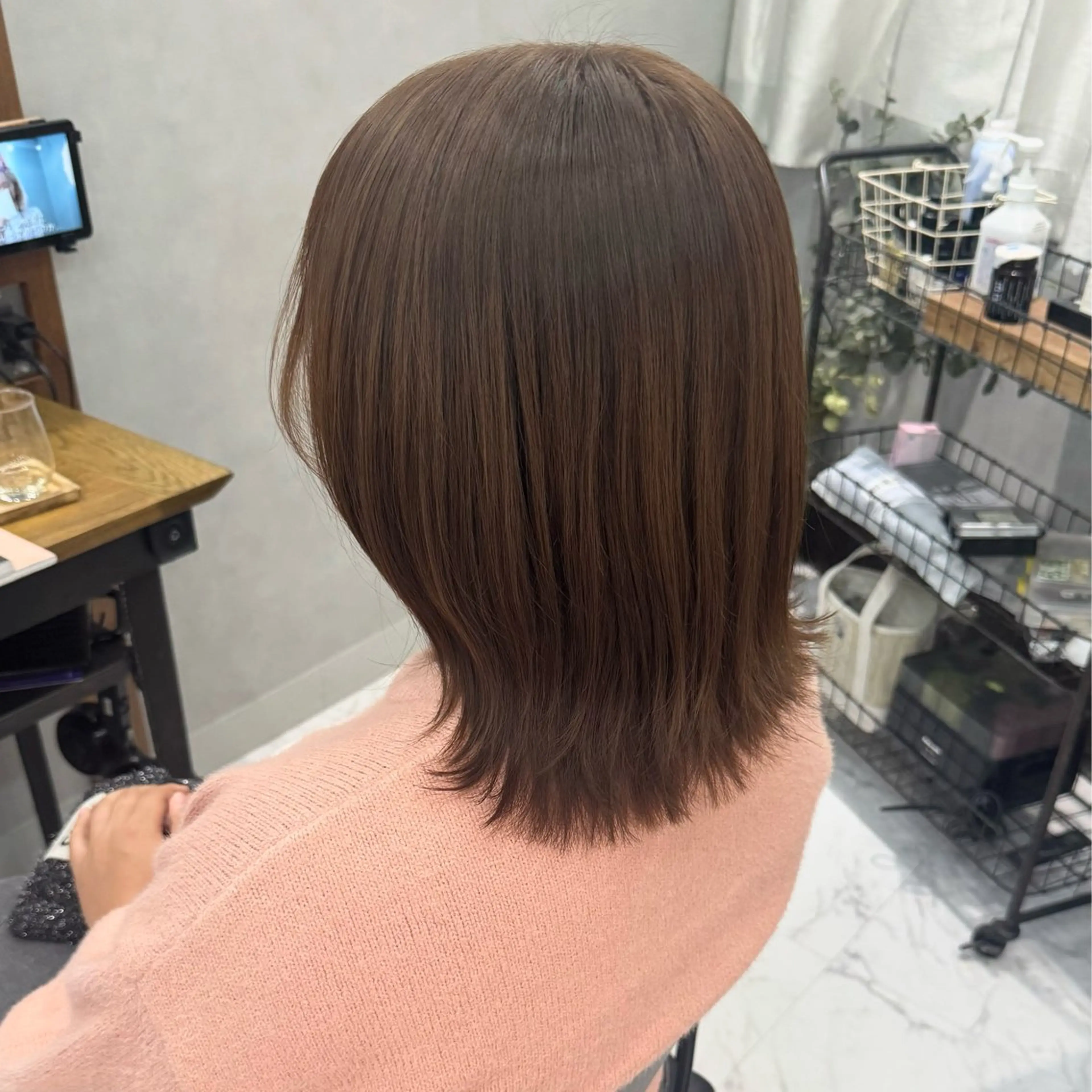 ミディアム カラー 暖色カラー/ブリーチ 🎀オビツメイ🎀のヘアスタイル