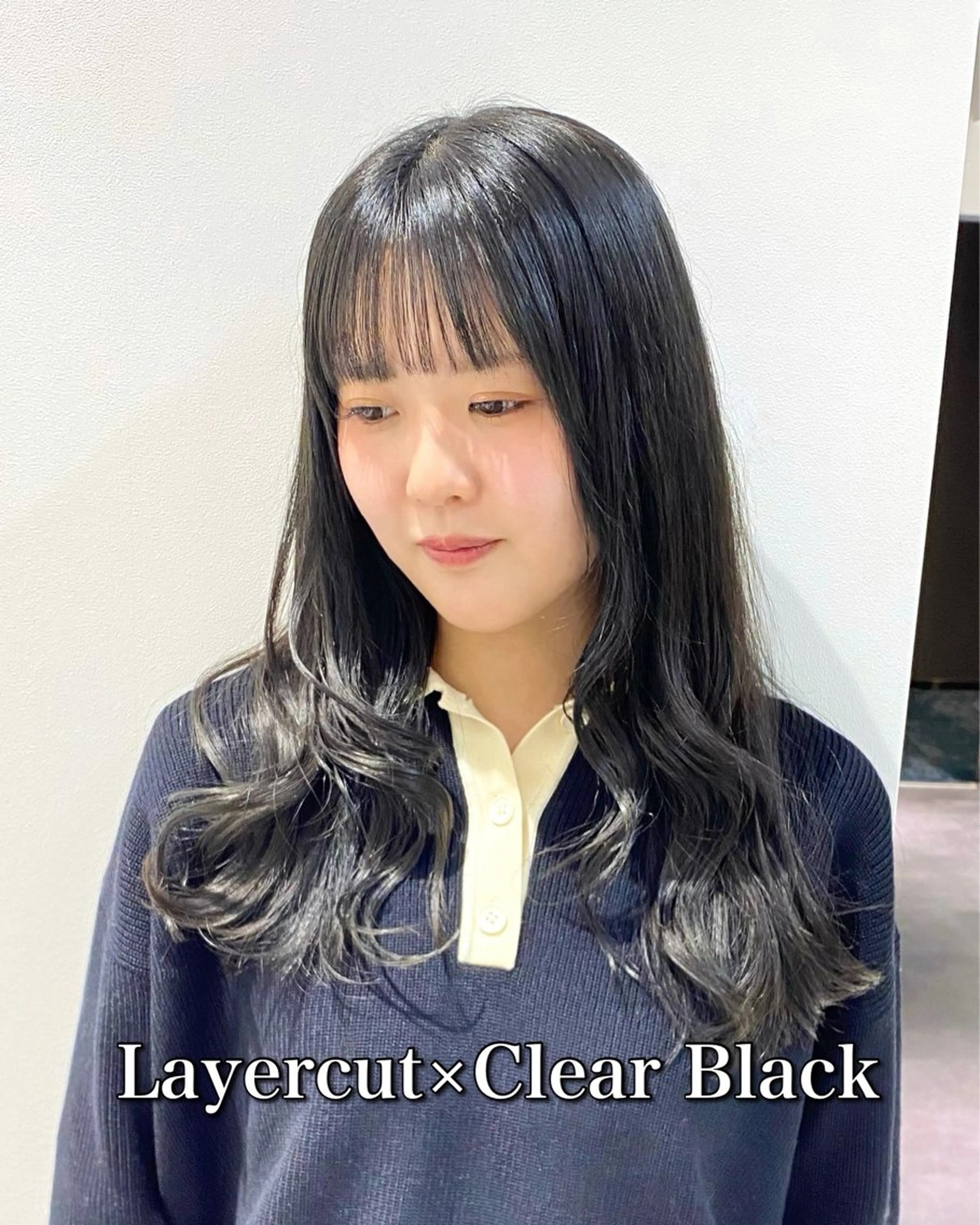 ミディアム カラー カット ヘアカラー トリートメント 髪質改善水素TR× レイヤーカット/熊澤のヘアスタイル