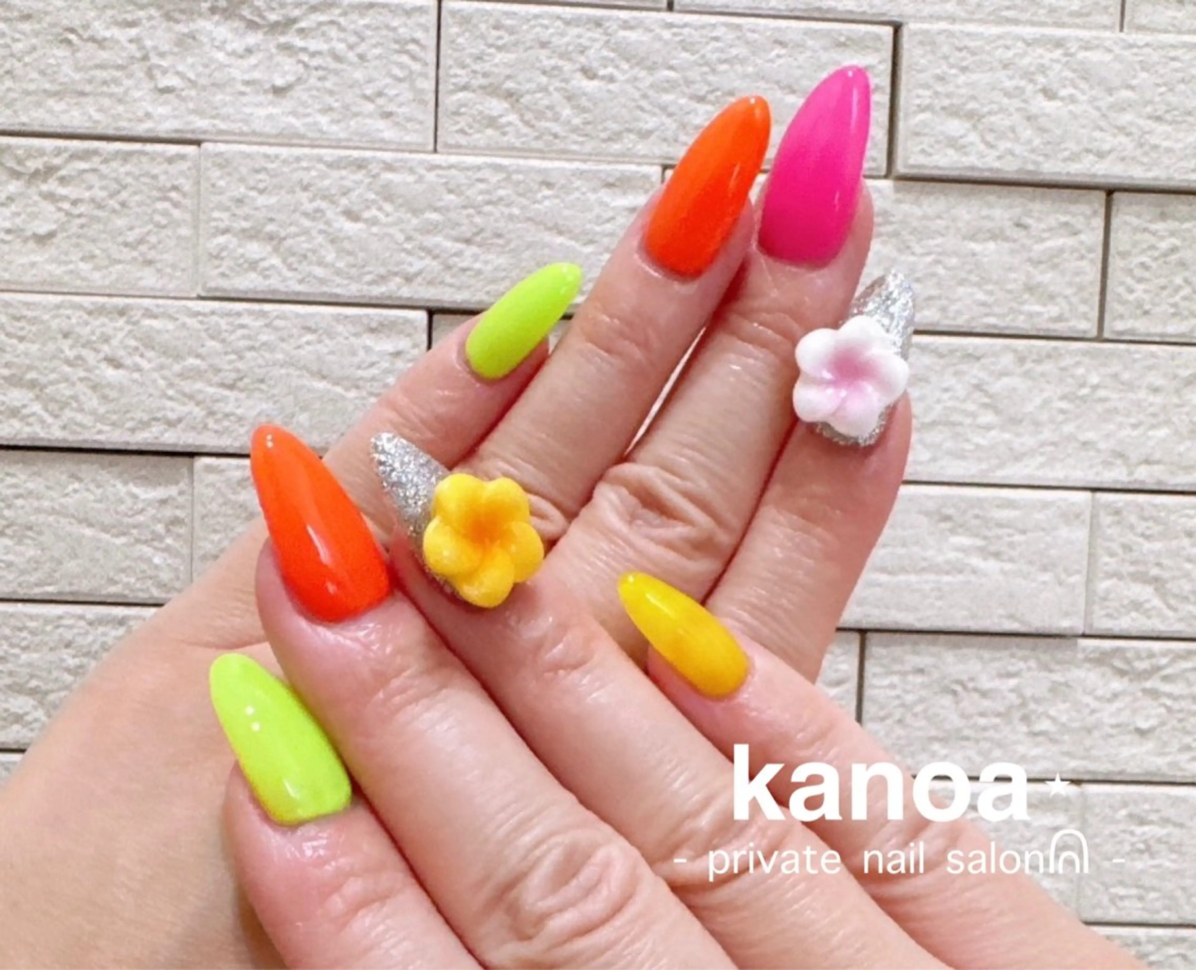 ネイル 夏ネイル ハンドネイル kanoa nailのネイルデザイン