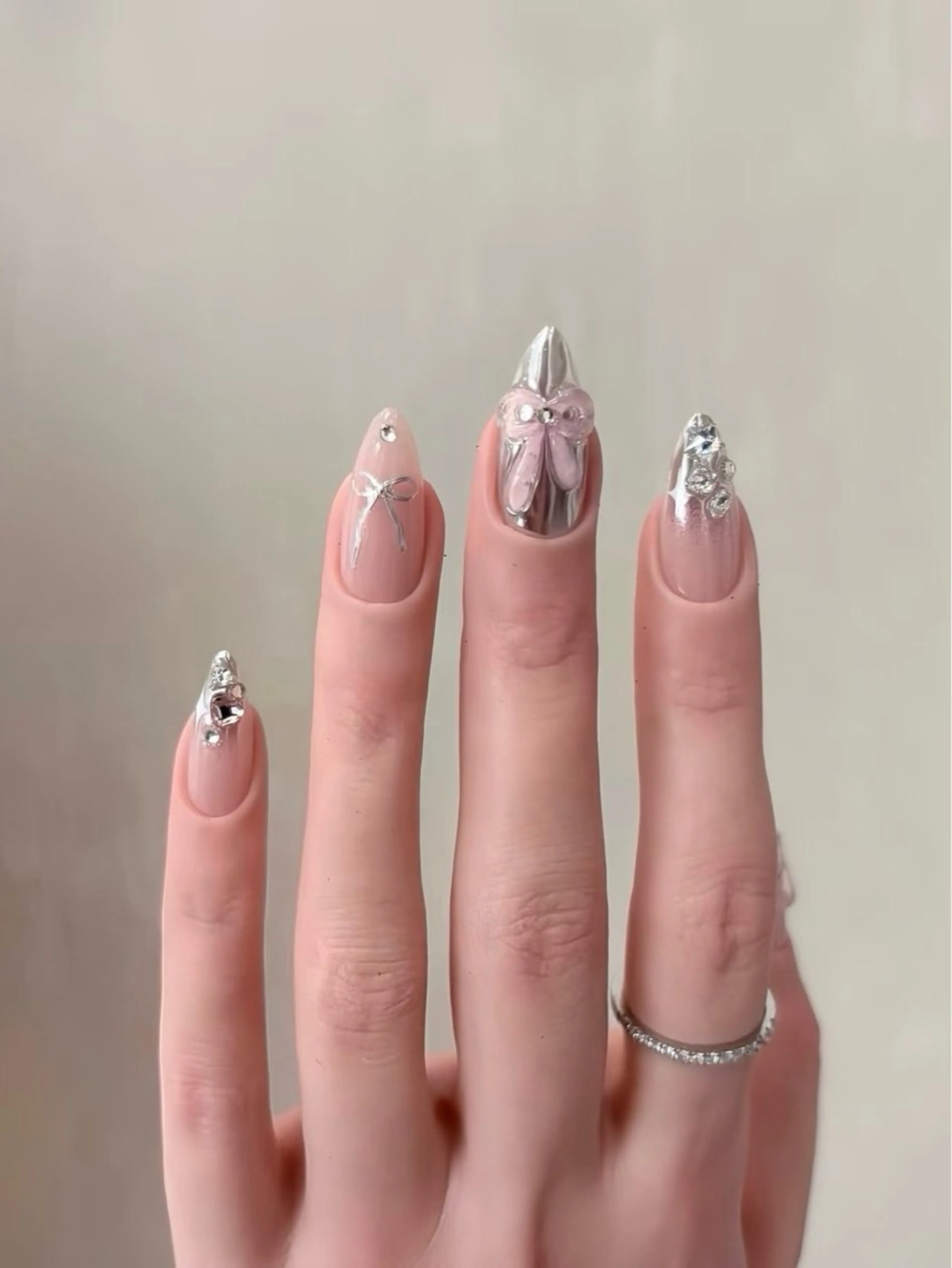 ネイル チークネイル フットネイル フレンチネイル グラデーション 韓国ネイル Ribbonnail salonのネイルデザイン