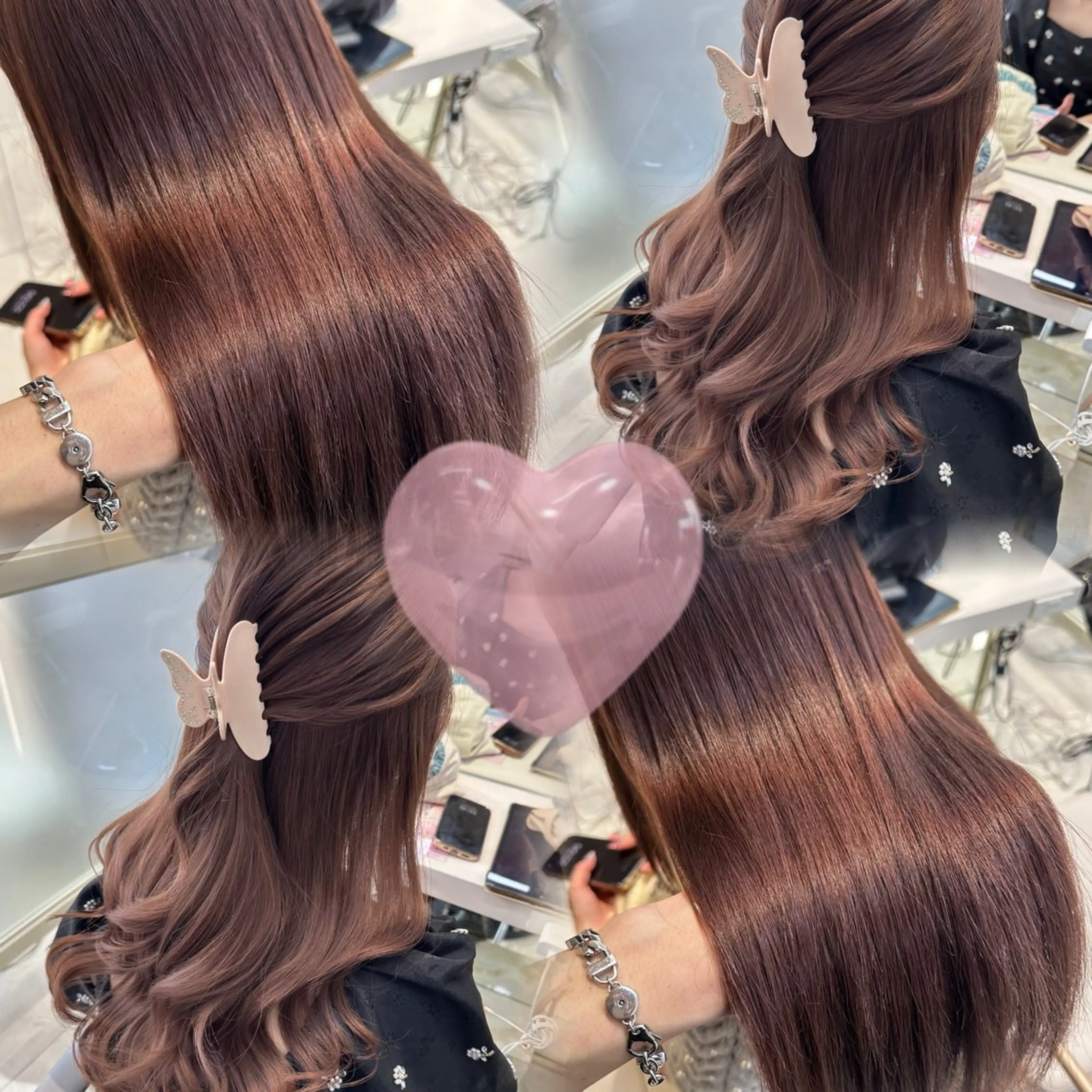 ロング oto🎀×美髪× シースルー前髪🤍のヘアスタイル