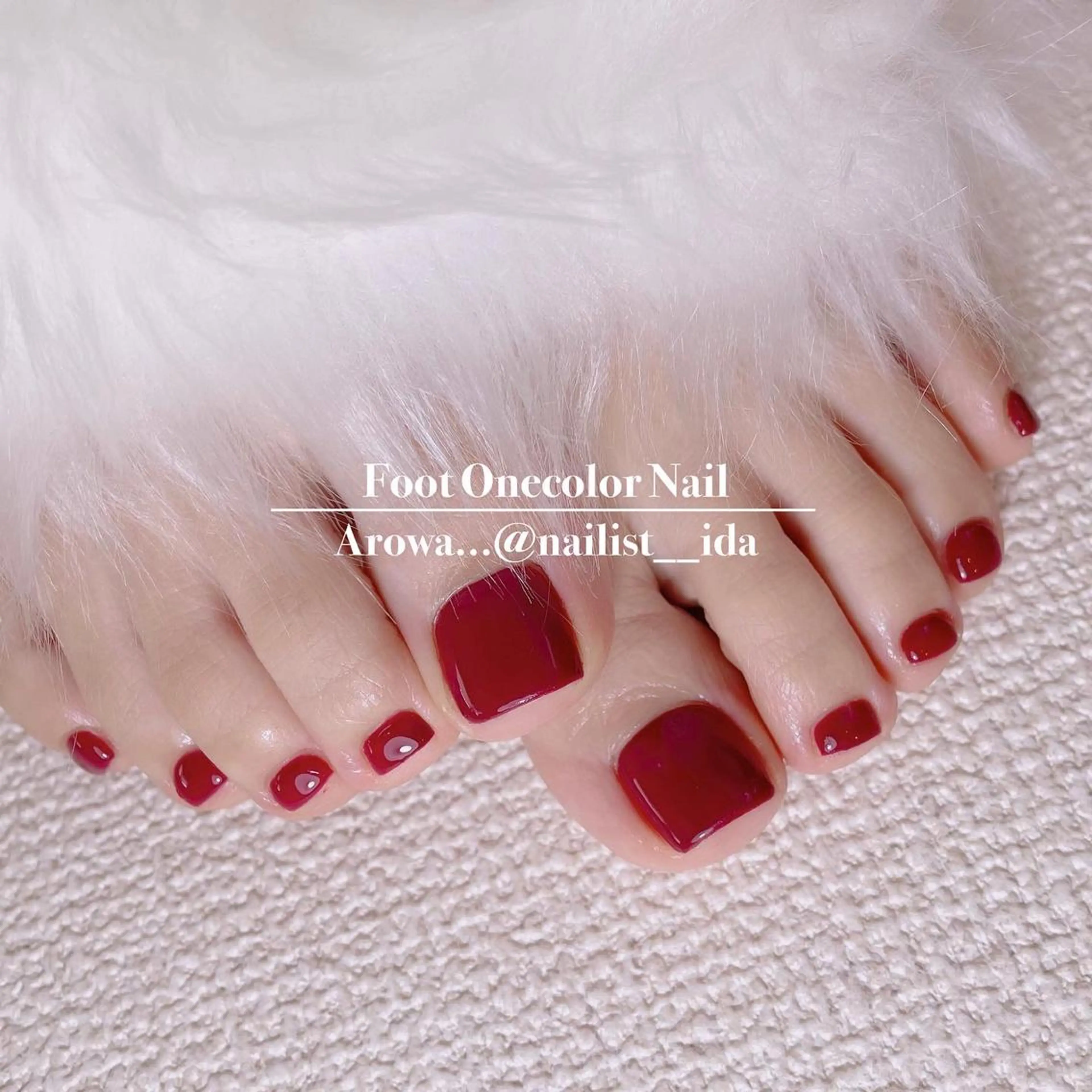 〖Foot🛁〗新規ジェルオフ無料!ワンカラー¥6600円の写真