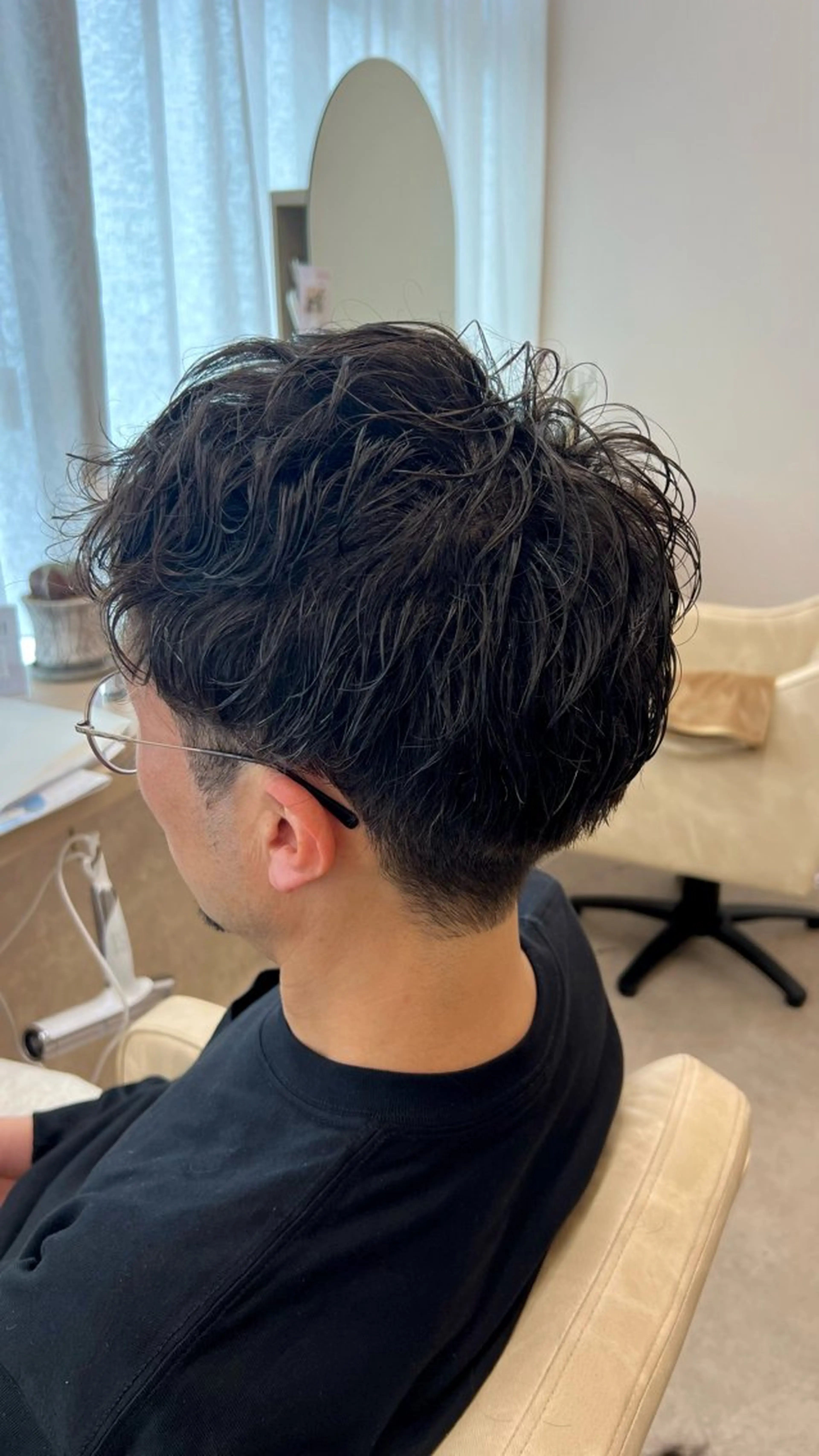 パーマ メンズ パーマ トリートメント 山下 稚葉 艶髪/透明感カラーのヘアスタイル