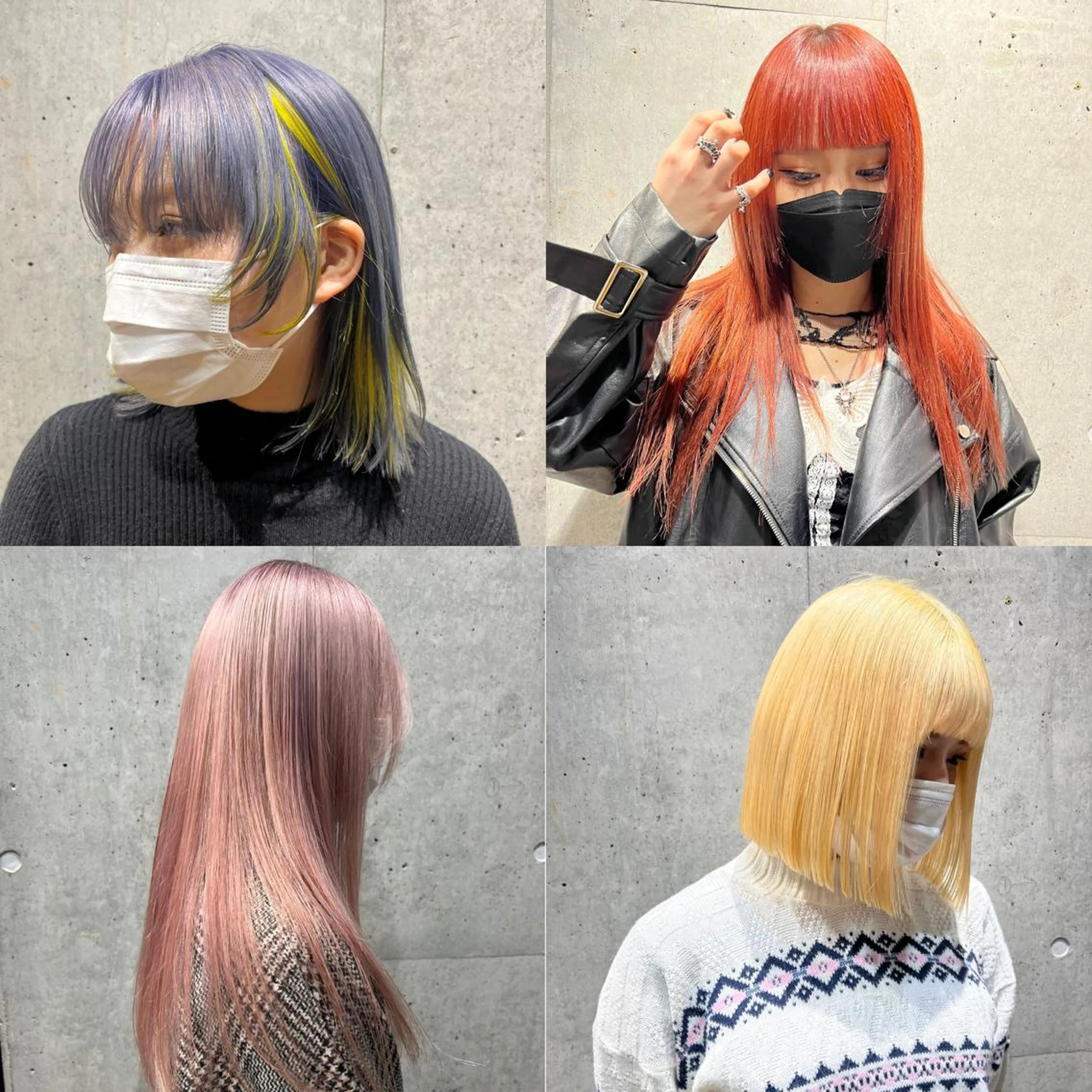 追加ブリーチカラーの写真