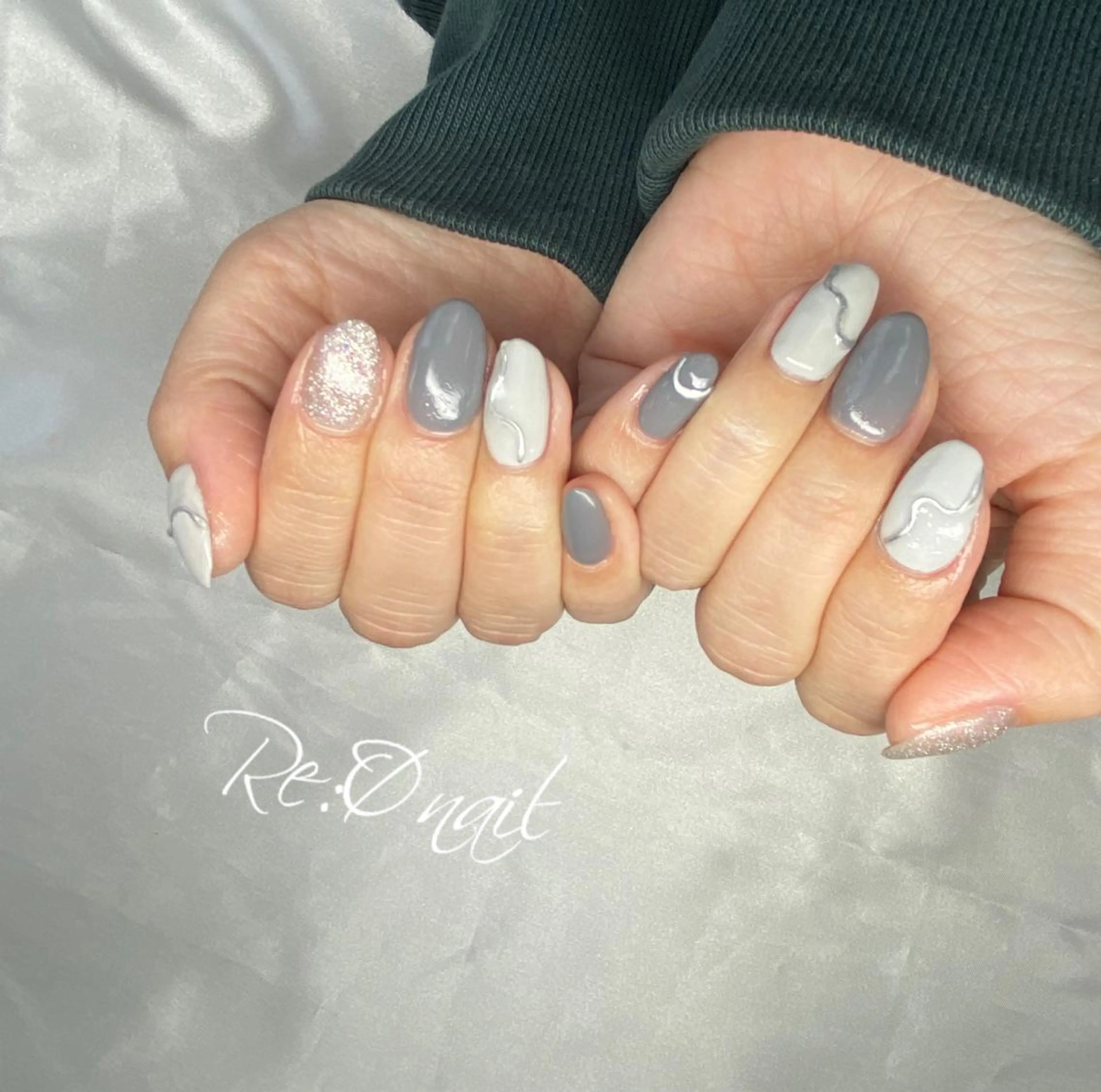 ネイル ハンドネイル Re:Ø nail 🩵TSUJIのネイルデザイン