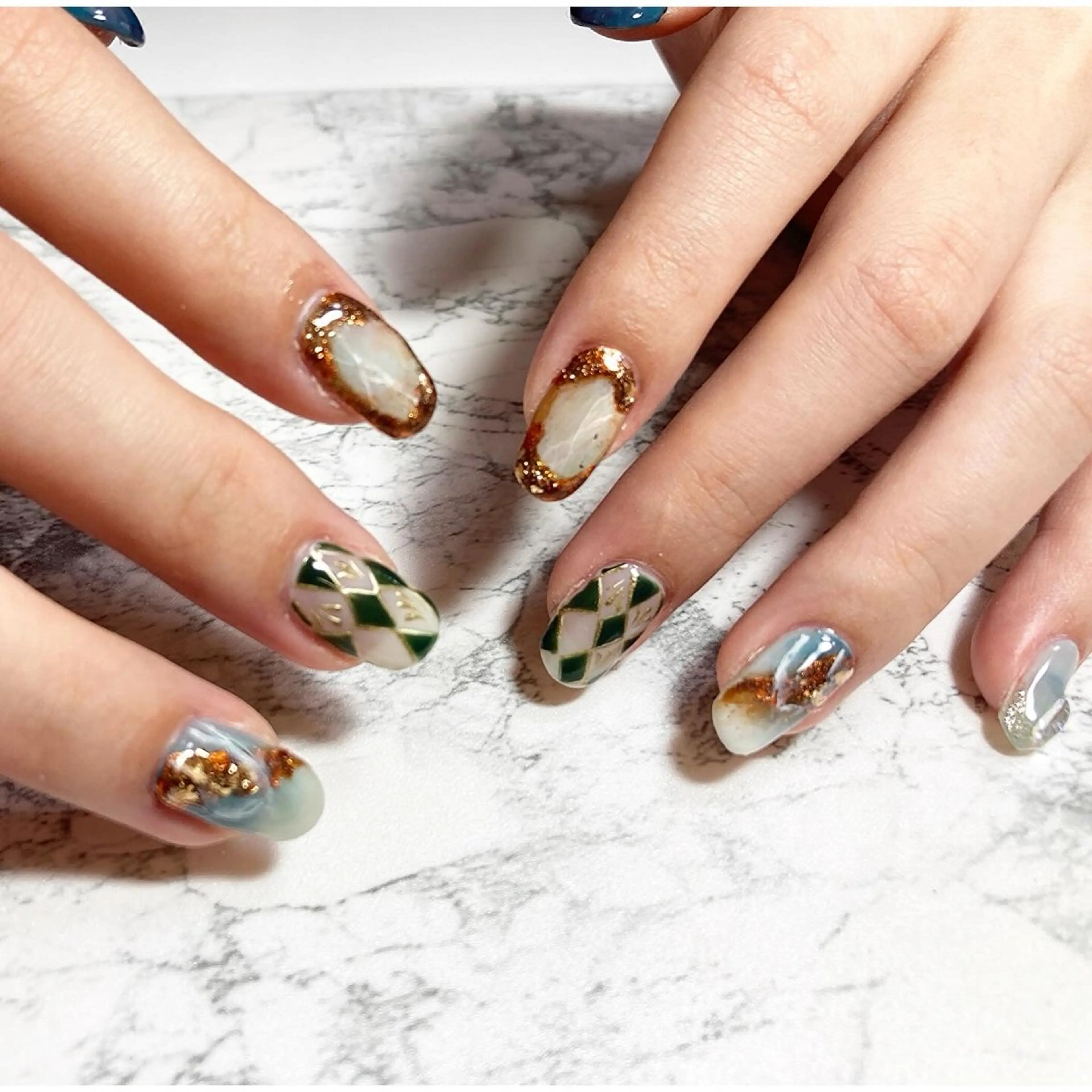 ネイル ハンドネイル 手書きが得意🖌️ Y’s  nailのネイルデザイン