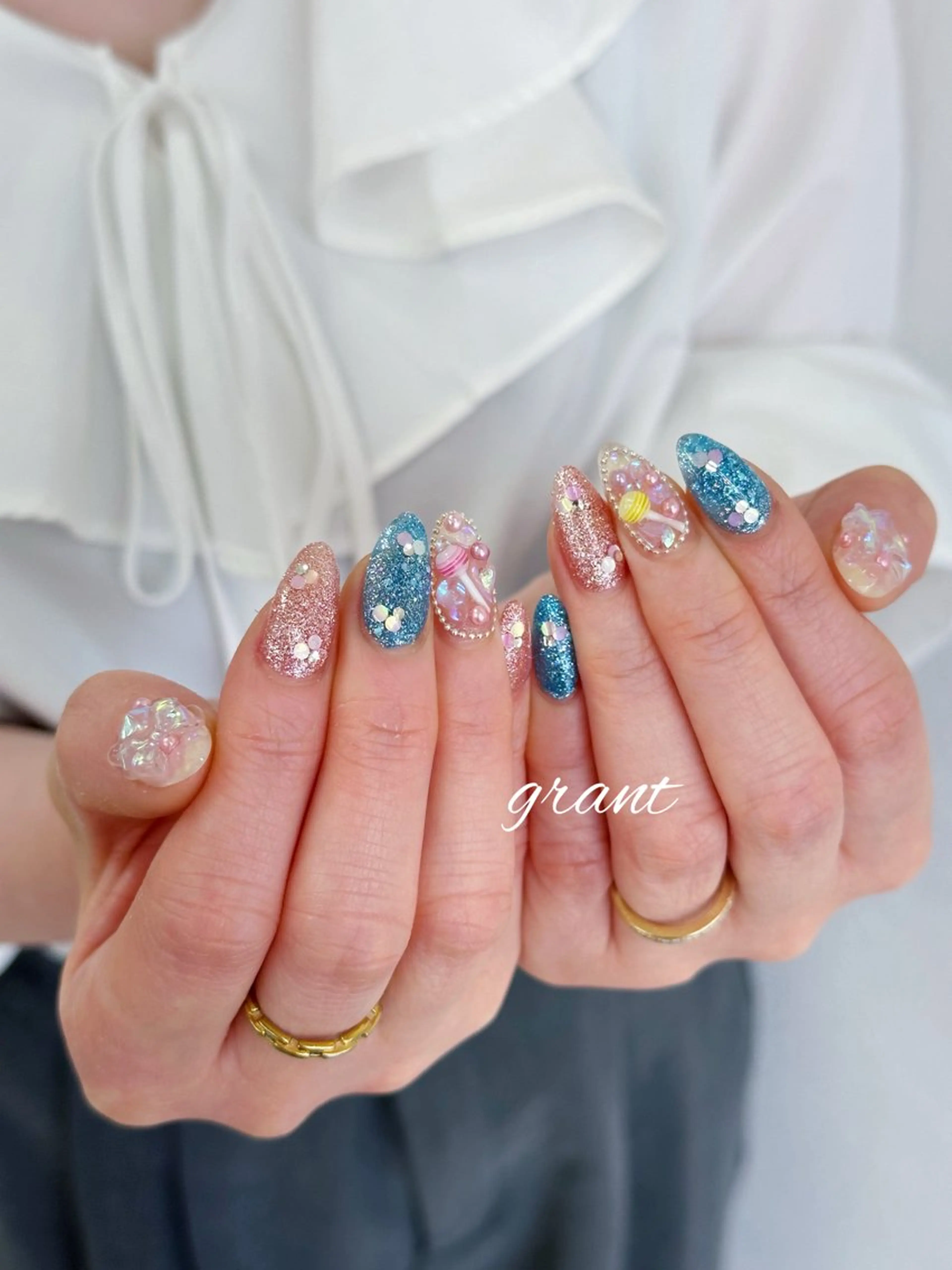 ネイル 夏ネイル ハンドネイル nail salon grant所属・nailsalon grantのネイルデザイン