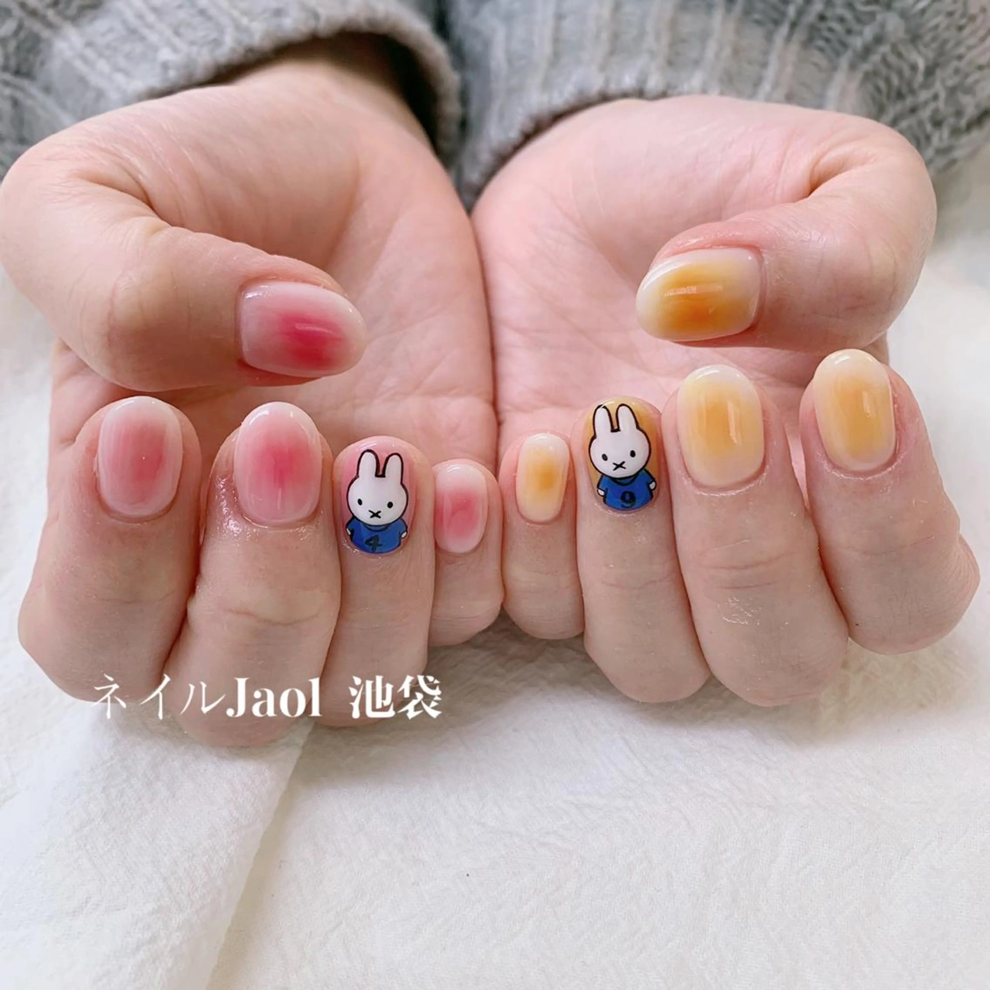 ミディアム ハンドネイル nail jaol池袋店所属・ネイルJaol 池袋のネイルデザイン