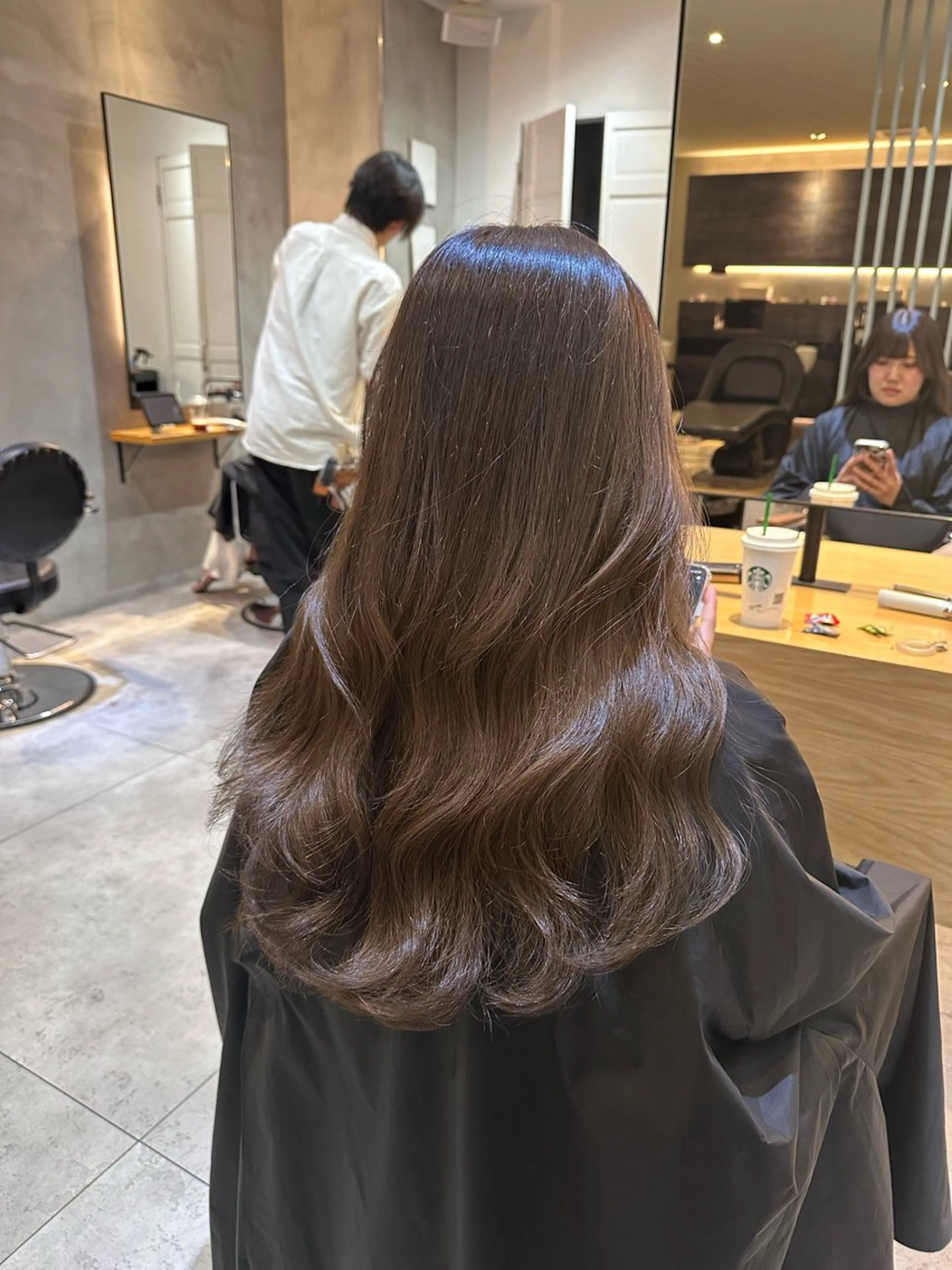 ロング カット ヘアカラー トリートメント 美髪矯正💎副店長 💎ミツキのヘアスタイル