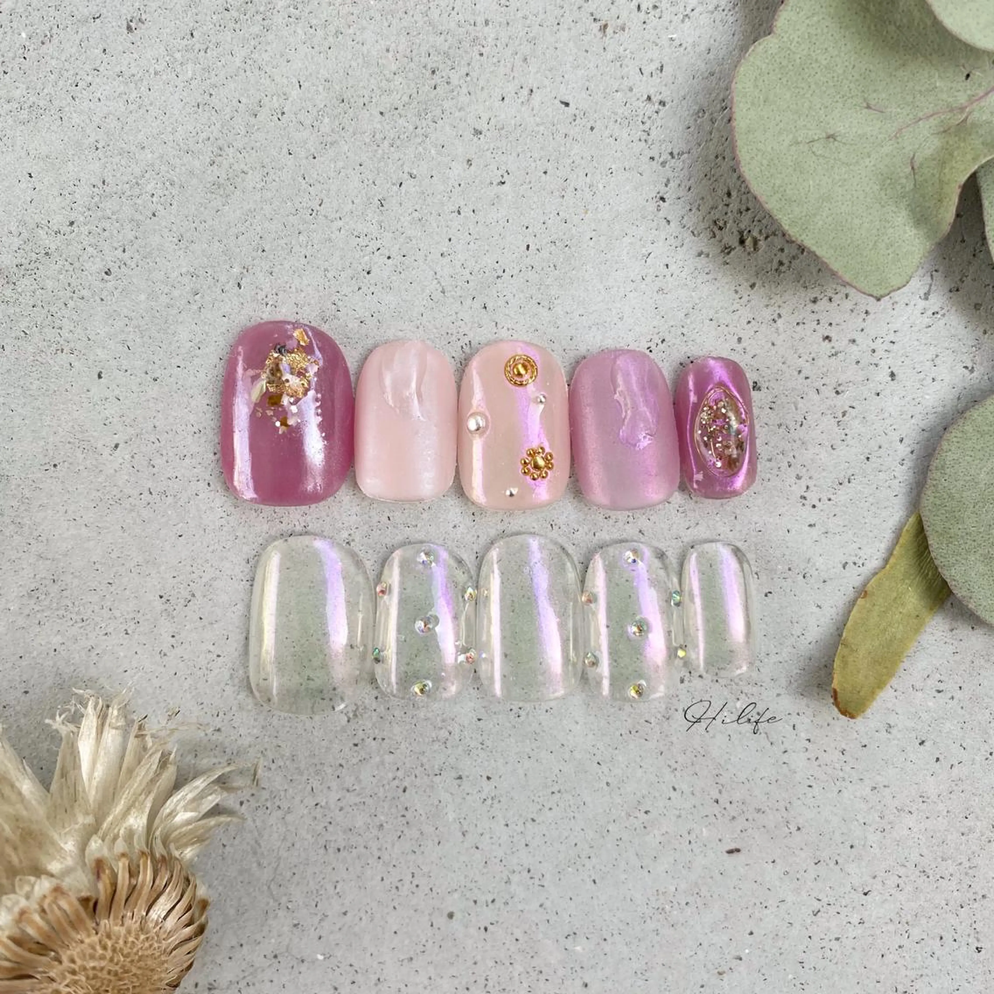 ネイル ミラーネイル ネイルチップ ハンドネイル Nail Adore.のネイルデザイン