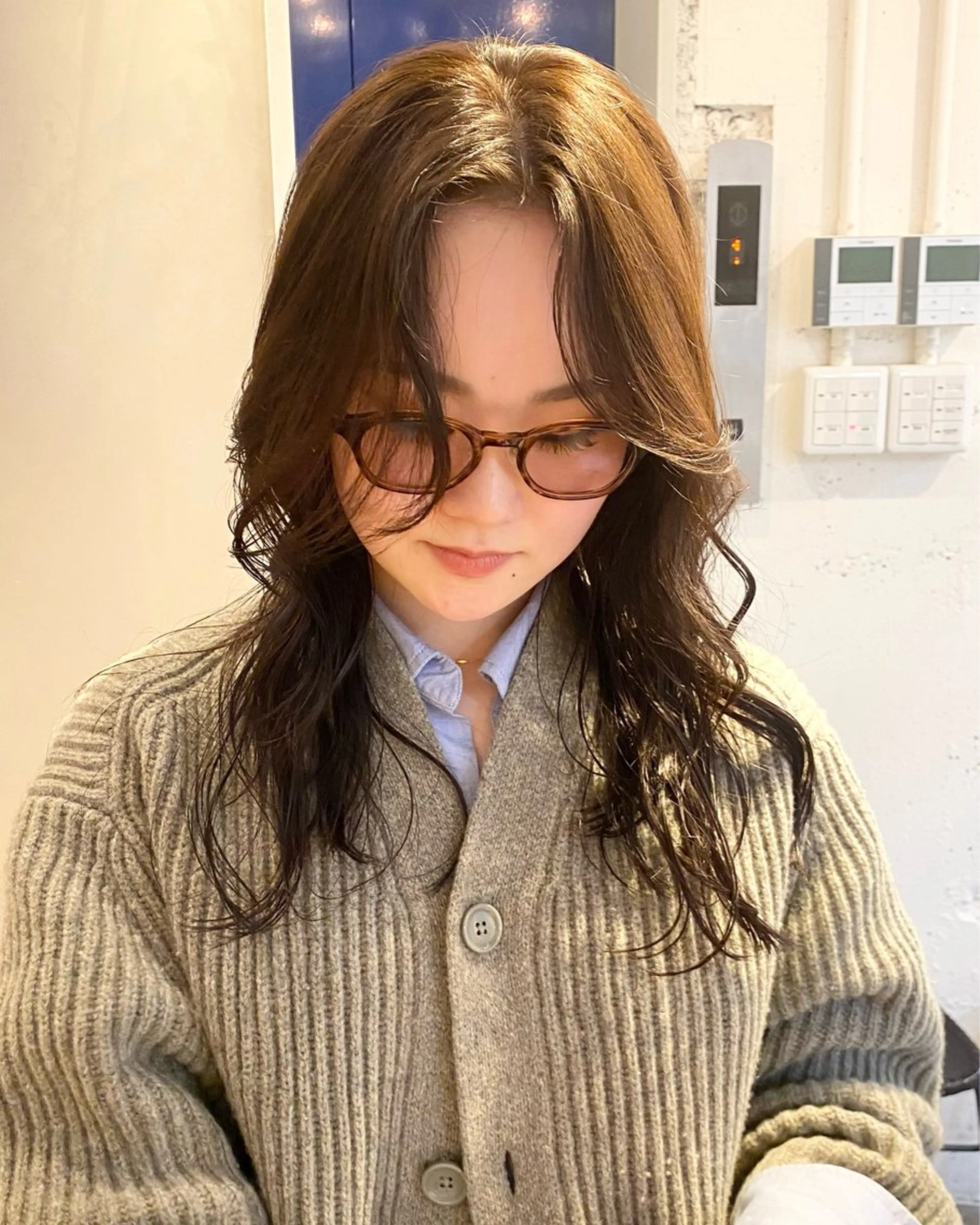 ロング カラー レイヤーボブ/ 艶カラー/サナ🌼のヘアスタイル