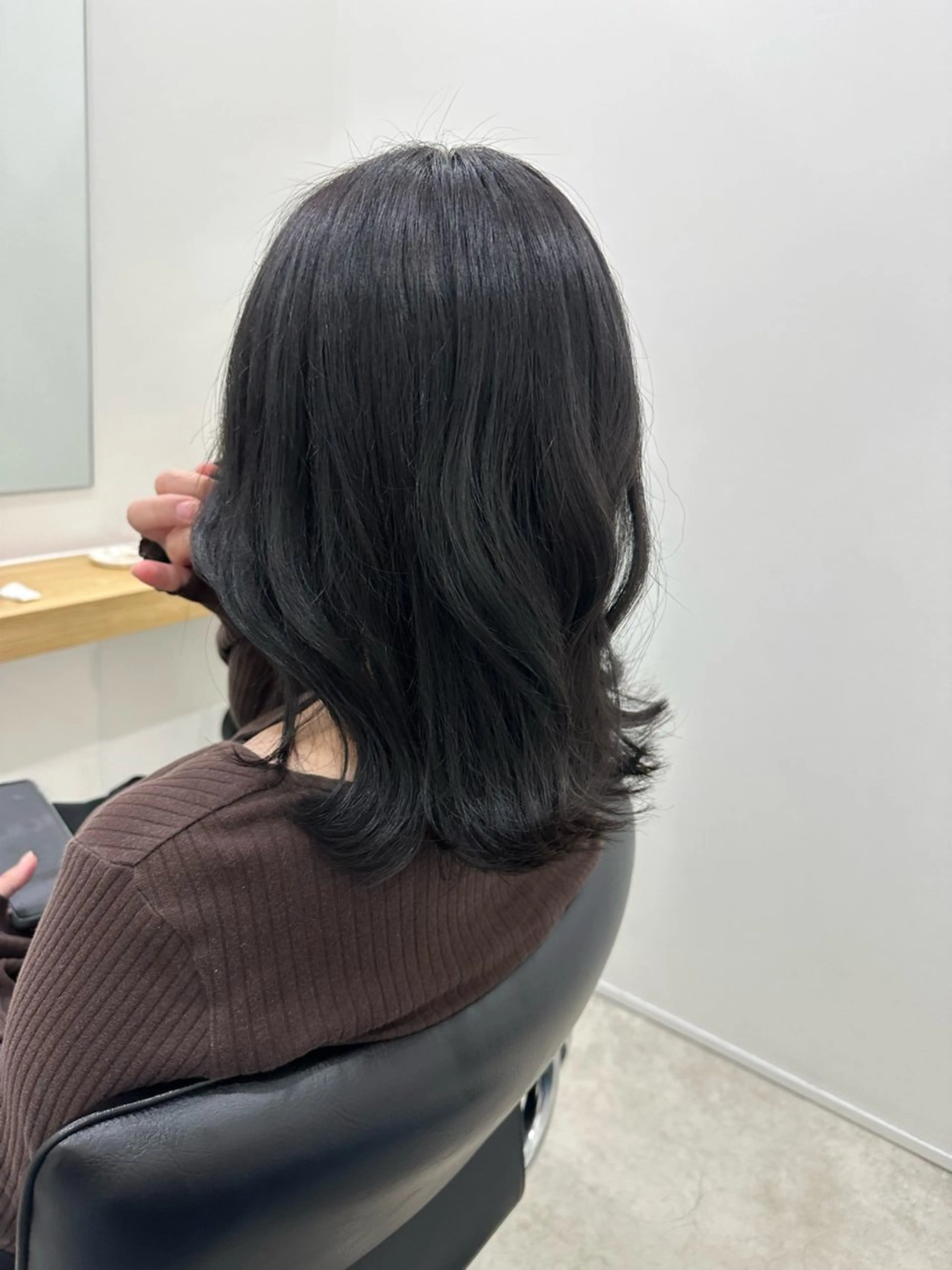 ミディアム カラー ヘアカラー トリートメント ヘアセット/艶カラー 💐nao.のヘアスタイル