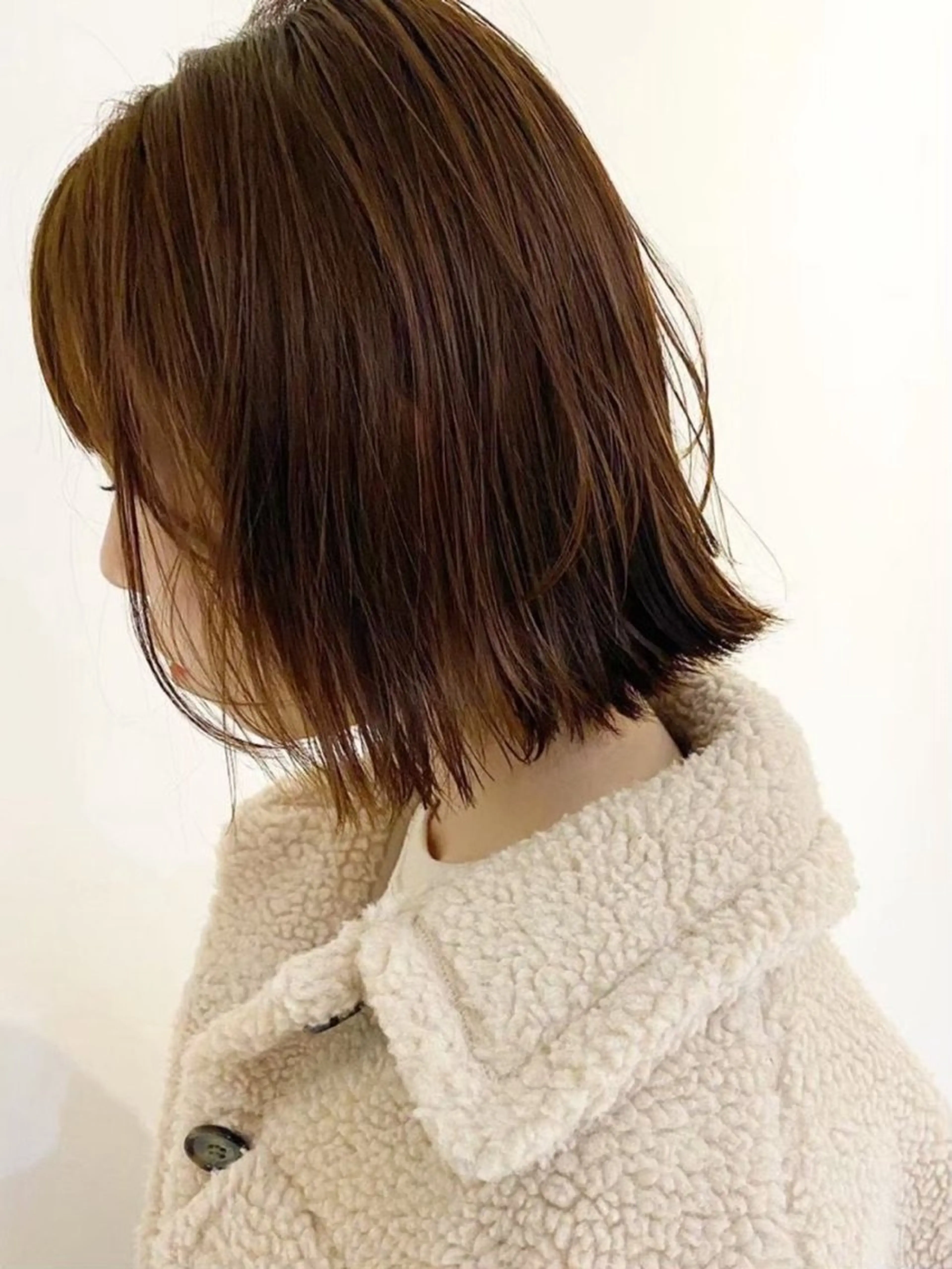 ミディアム カラー 熊谷 有紗のヘアスタイル