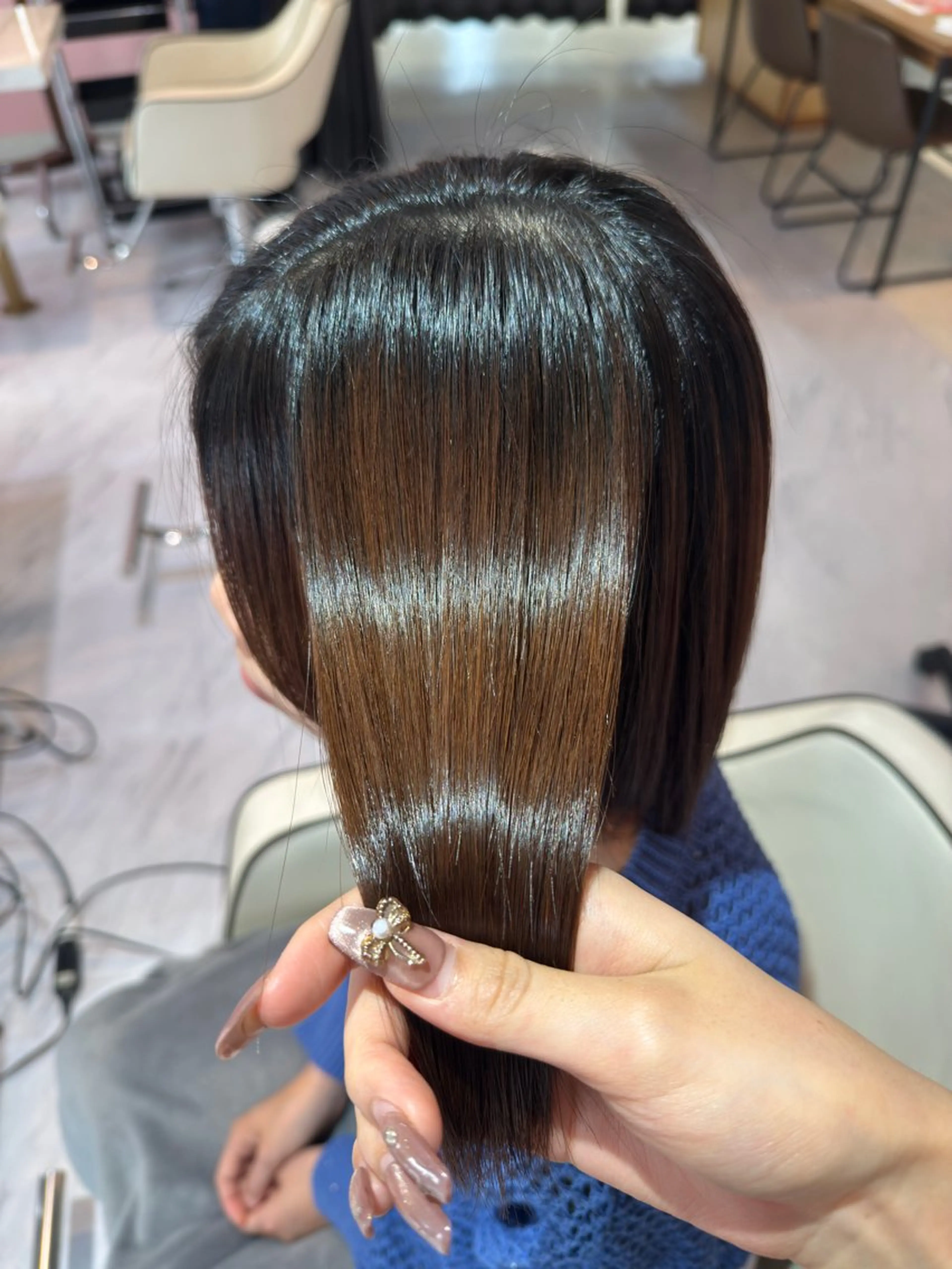 ショート 酸性ストレート amoretto 天文館🦋愛華のヘアスタイル