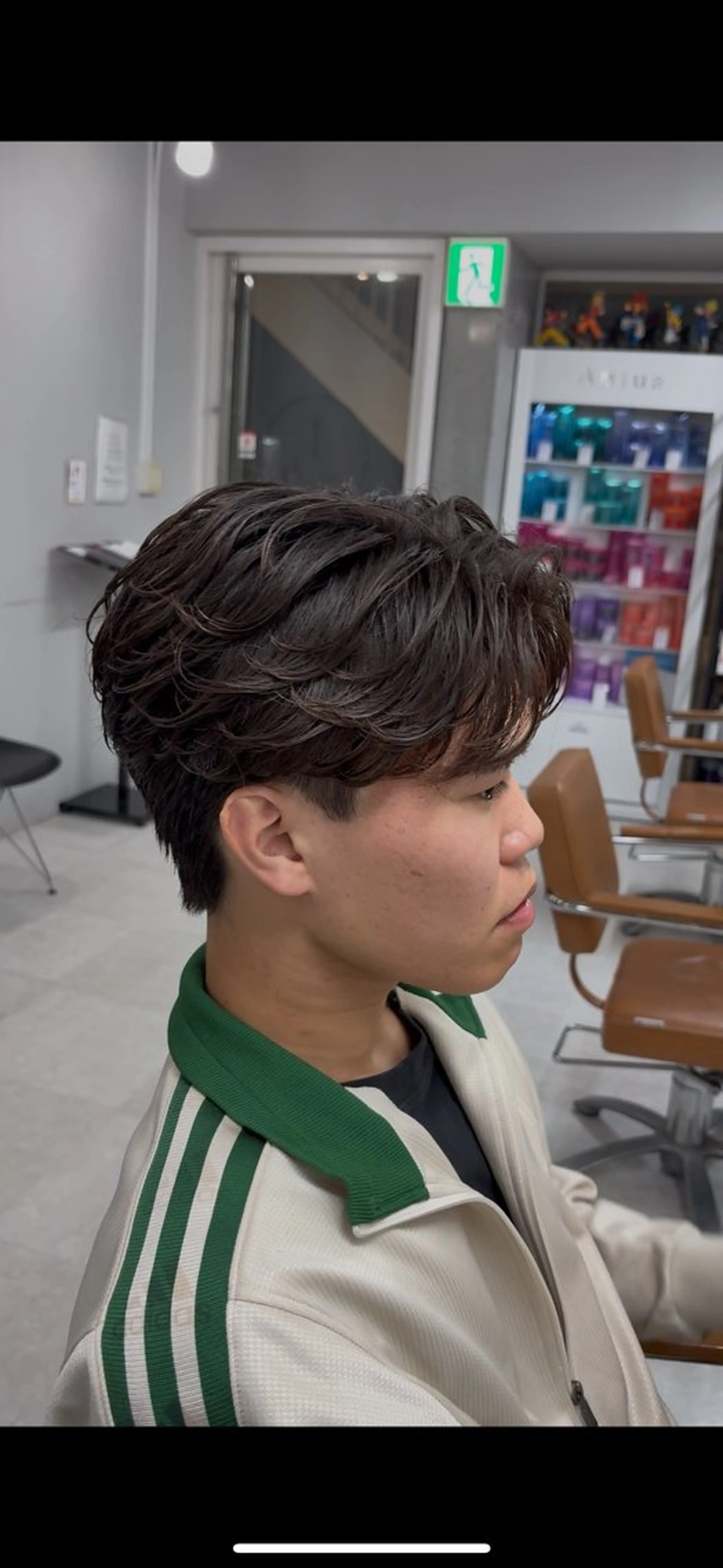 ショート パーマ メンズパーマ特化 園田　楓莉のヘアスタイル