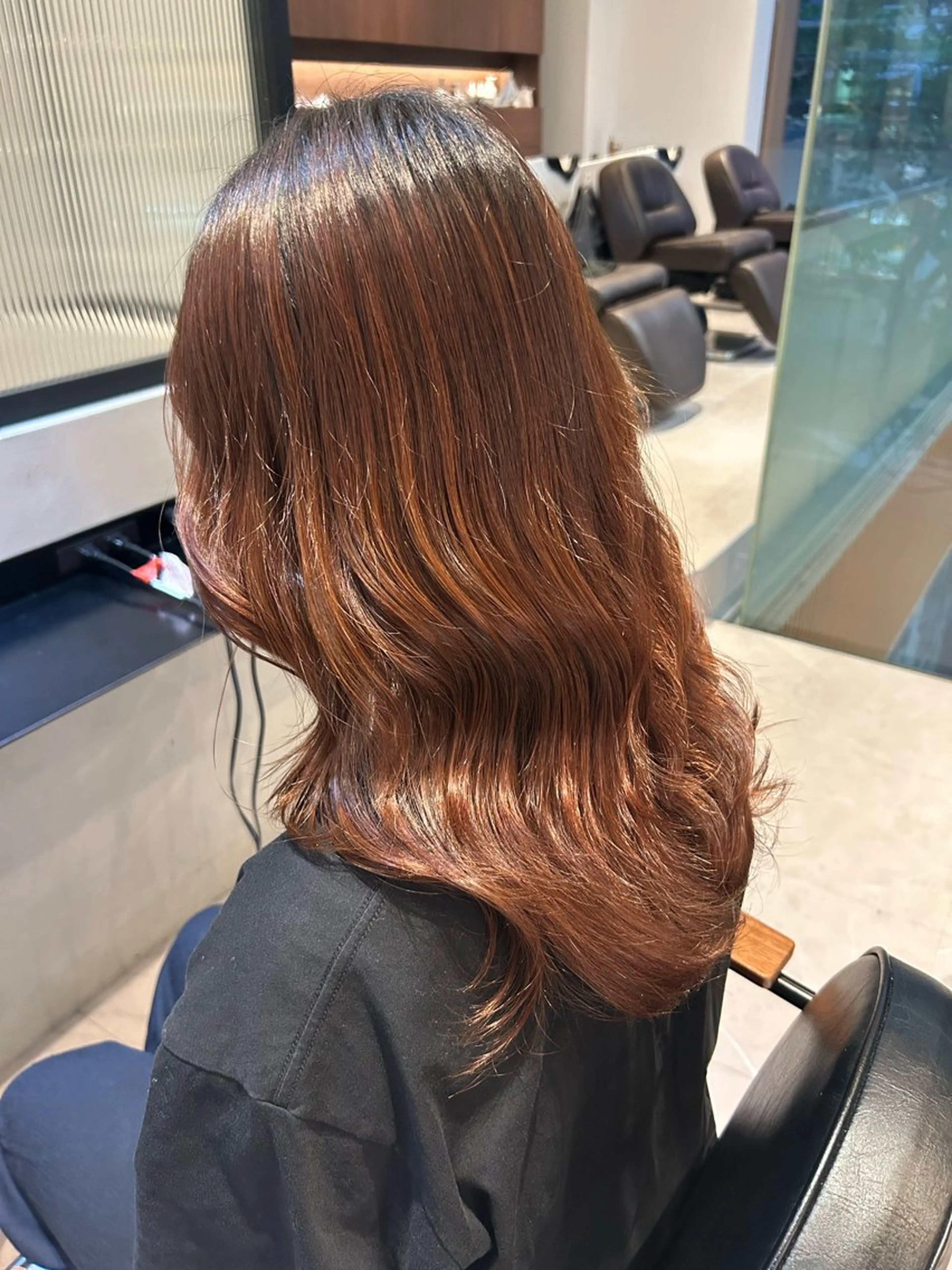 ミディアム ヘアアレンジ カット 縮毛矯正/カット/ 韓国ヘア/蛯原🍤のヘアスタイル