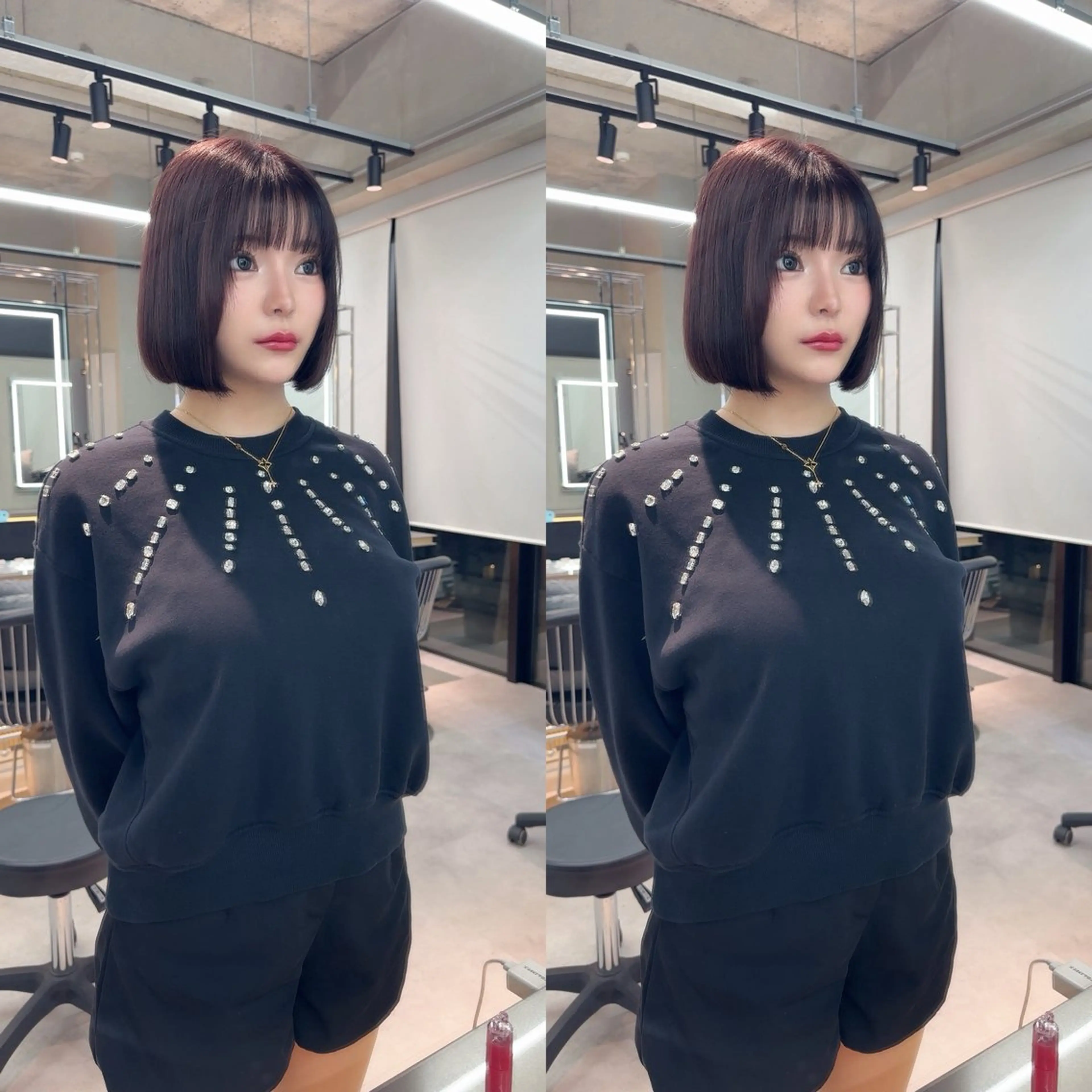 ミディアム カラー カット ヘアカラー 縮毛矯正 トリートメント ✨髪質改善特化✨副 店長椎葉信乃介のヘアスタイル