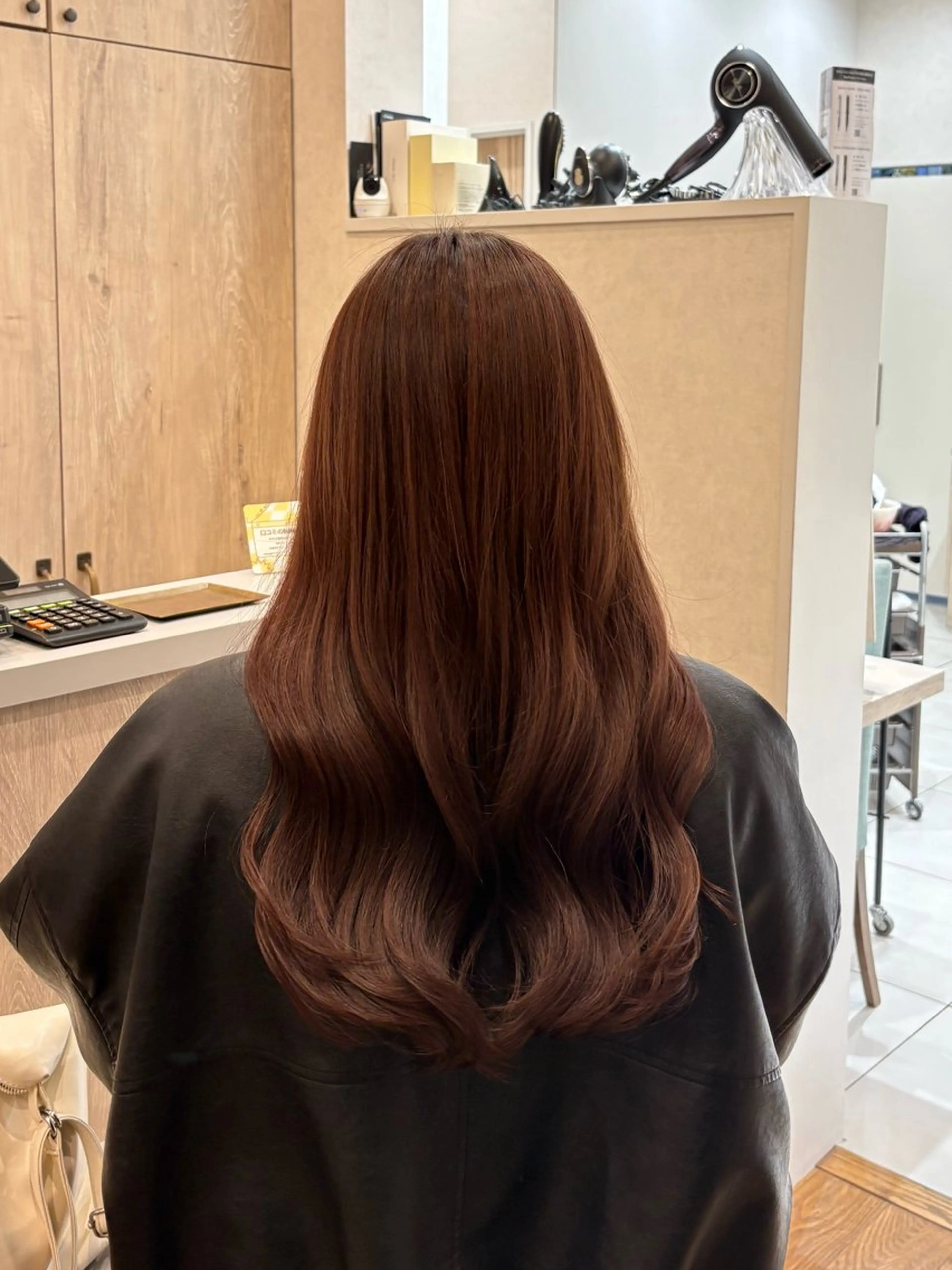 セミロング カラー ブラウンカラー ピンクカラー ピンクブラウン ヘアカラー 透明感カラー🌿 ｍｏｅのヘアスタイル