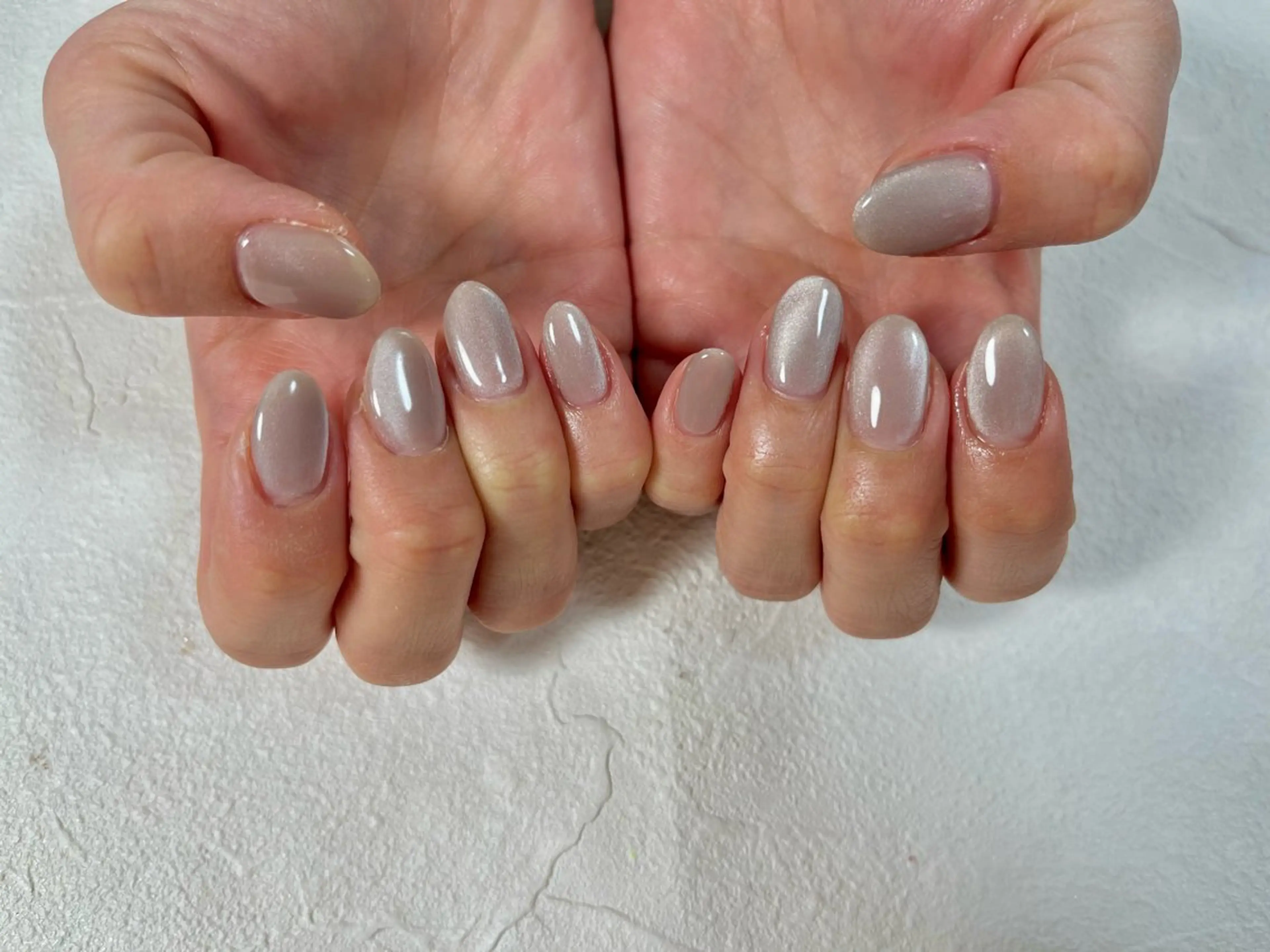 ネイル オーロラネイル フットネイル フレンチネイル ジェルネイル 韓国ネイル ハンドネイル kiki nail たまプラーザのネイルデザイン