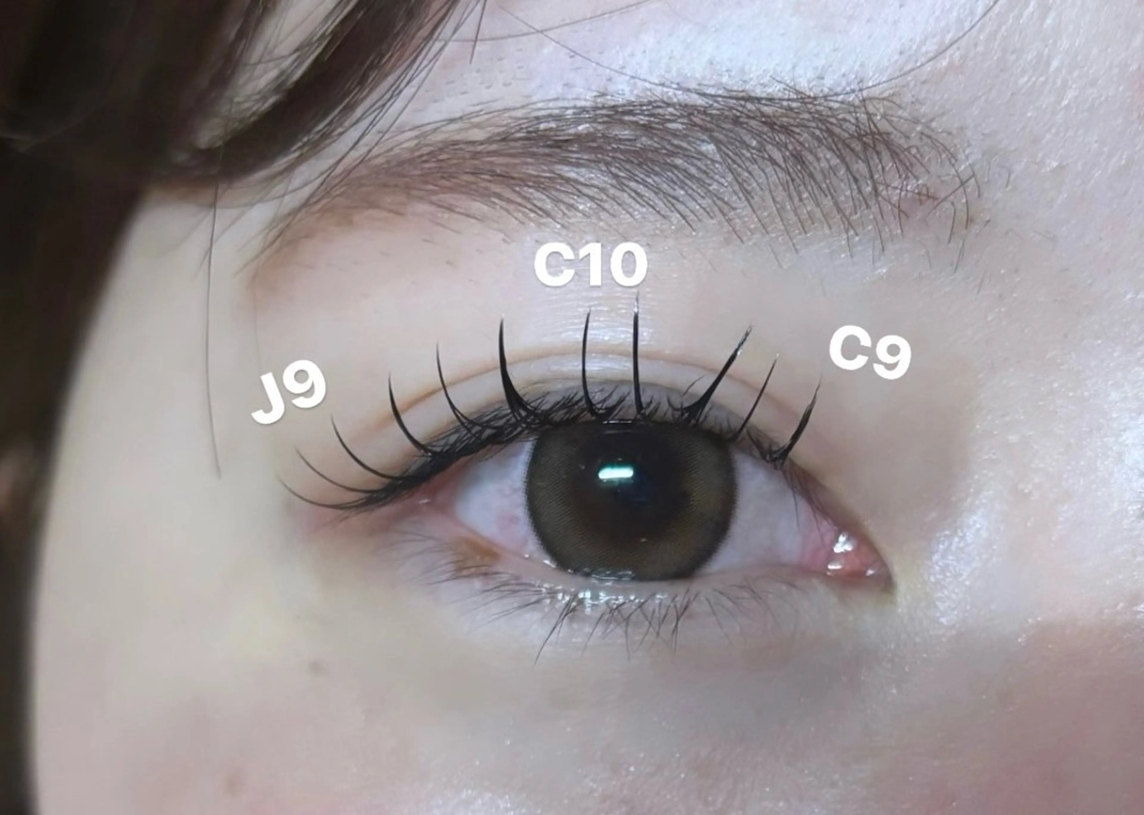 マツエク・マツパ 束感まつ毛 キュート Jカール 小松 未夢のマツエク・マツパデザイン