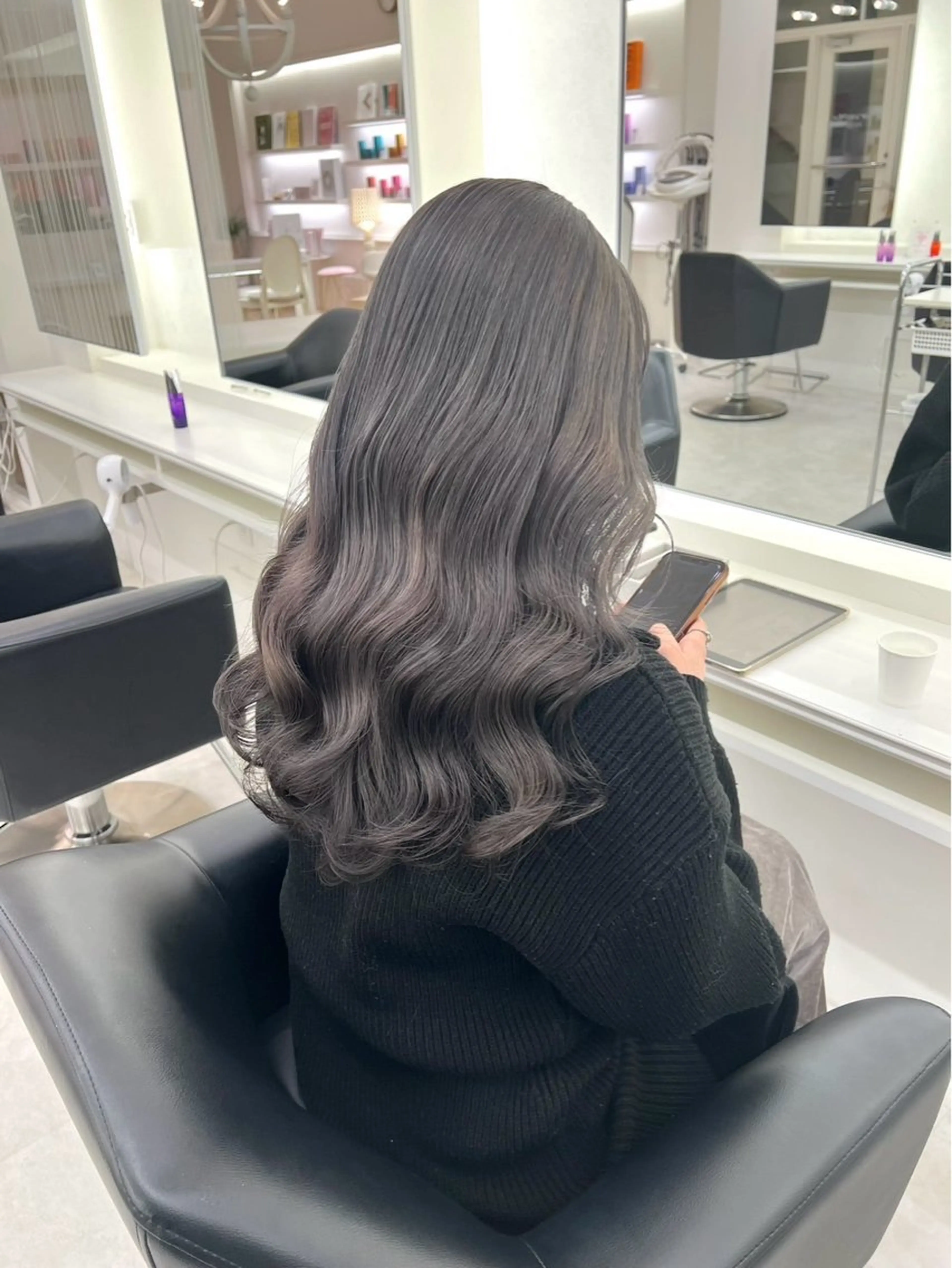 セミロング カラー ヘアカラー Parve  Mix 🫧梶川虹のヘアスタイル