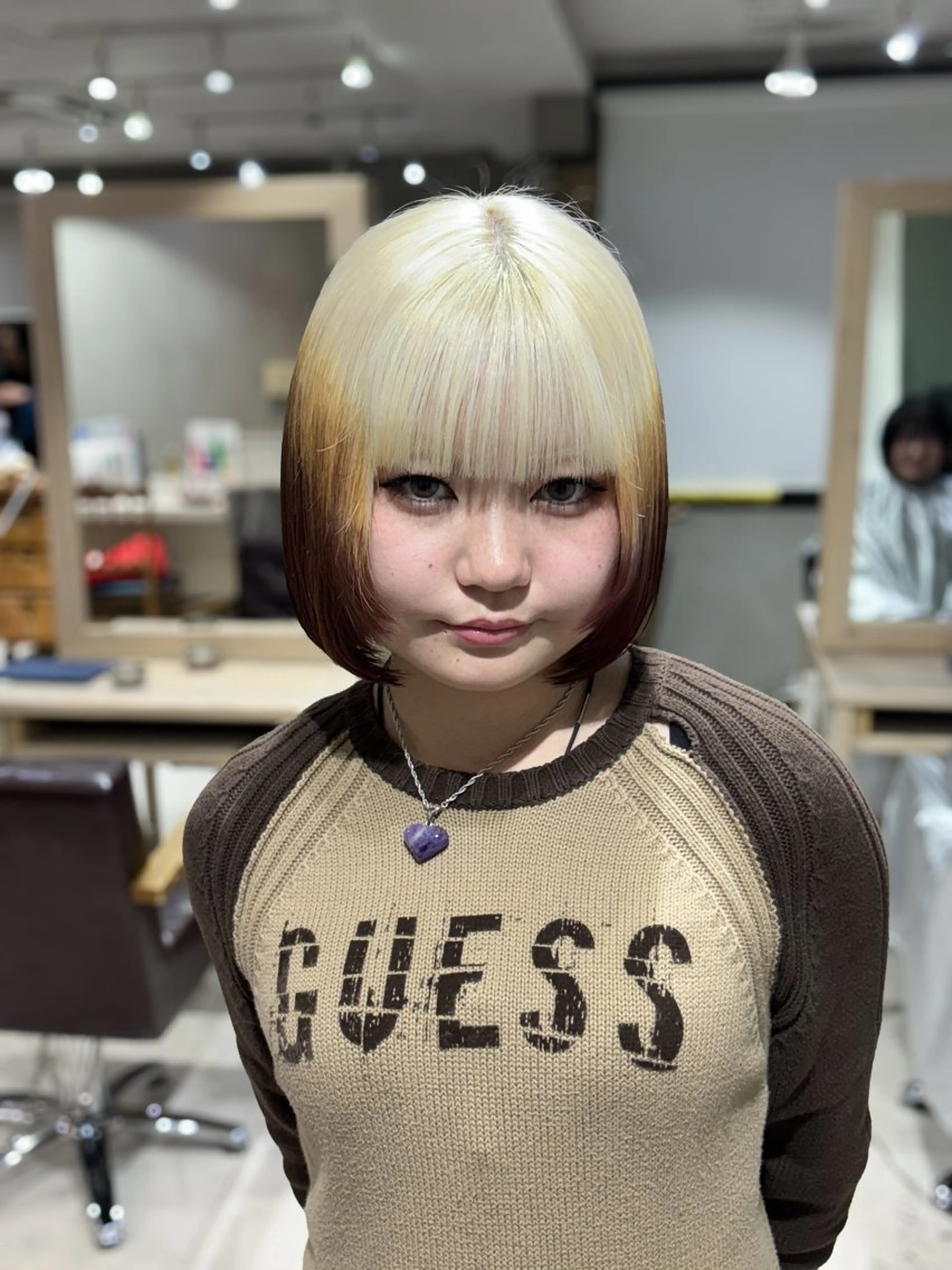 ミディアム ルーツカラー/ デザインカラー/井川のヘアスタイル