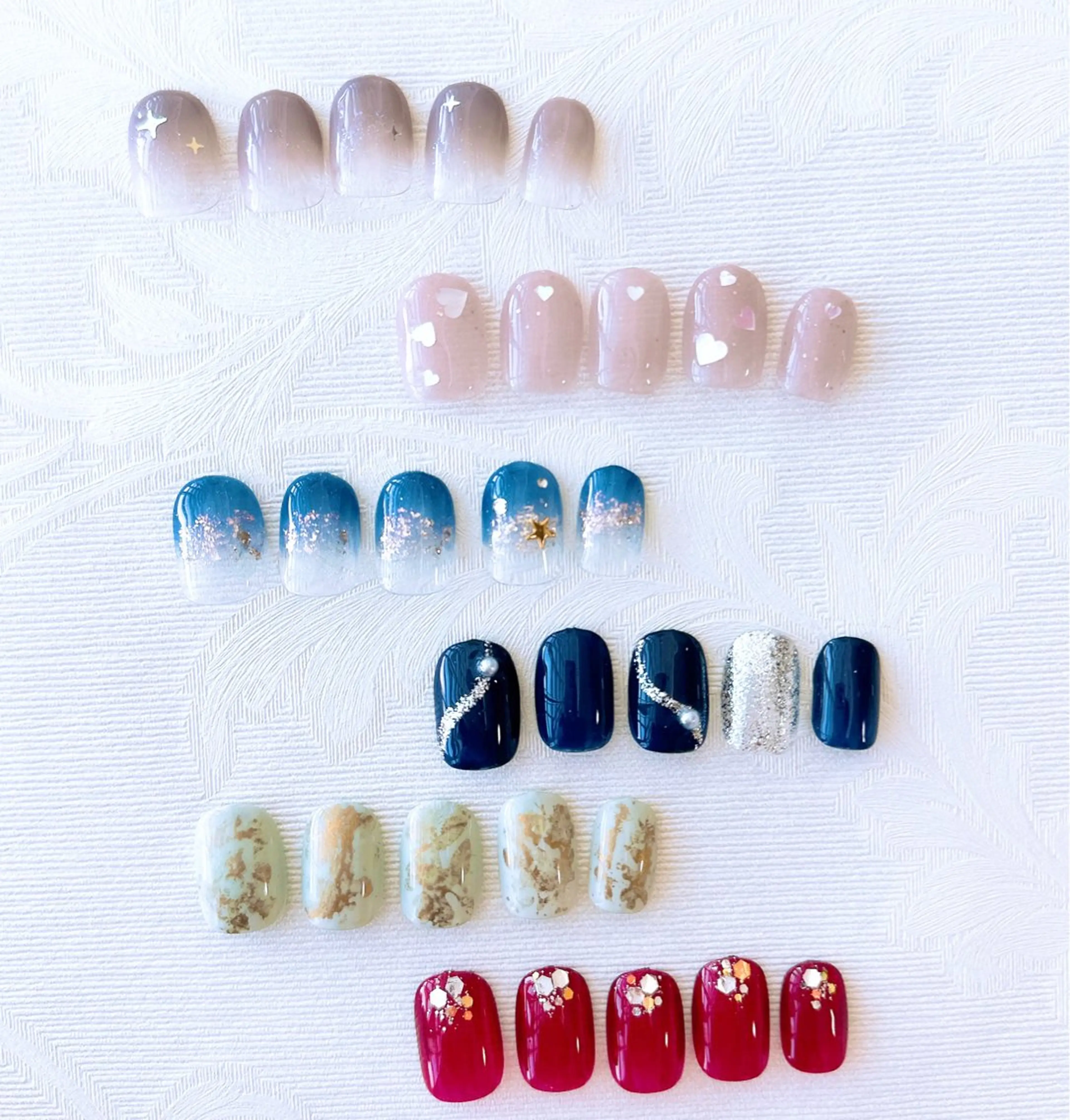 ハンド🩵定額アートA（オフ無）の写真