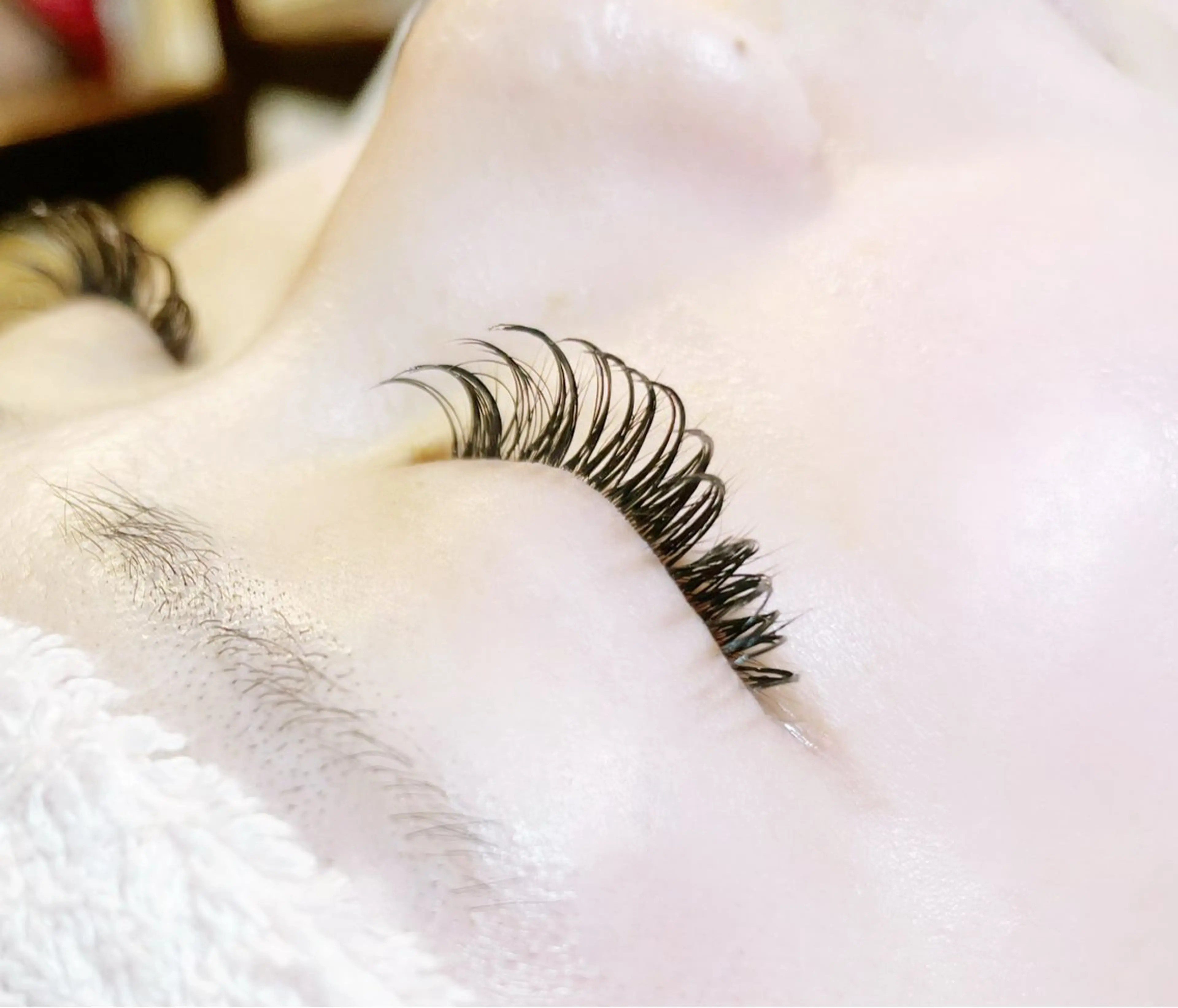 マツエク・マツパ 付け放題 フラットラッシュ マツエク 🤍comoda eye AKARIのマツエク・マツパデザイン