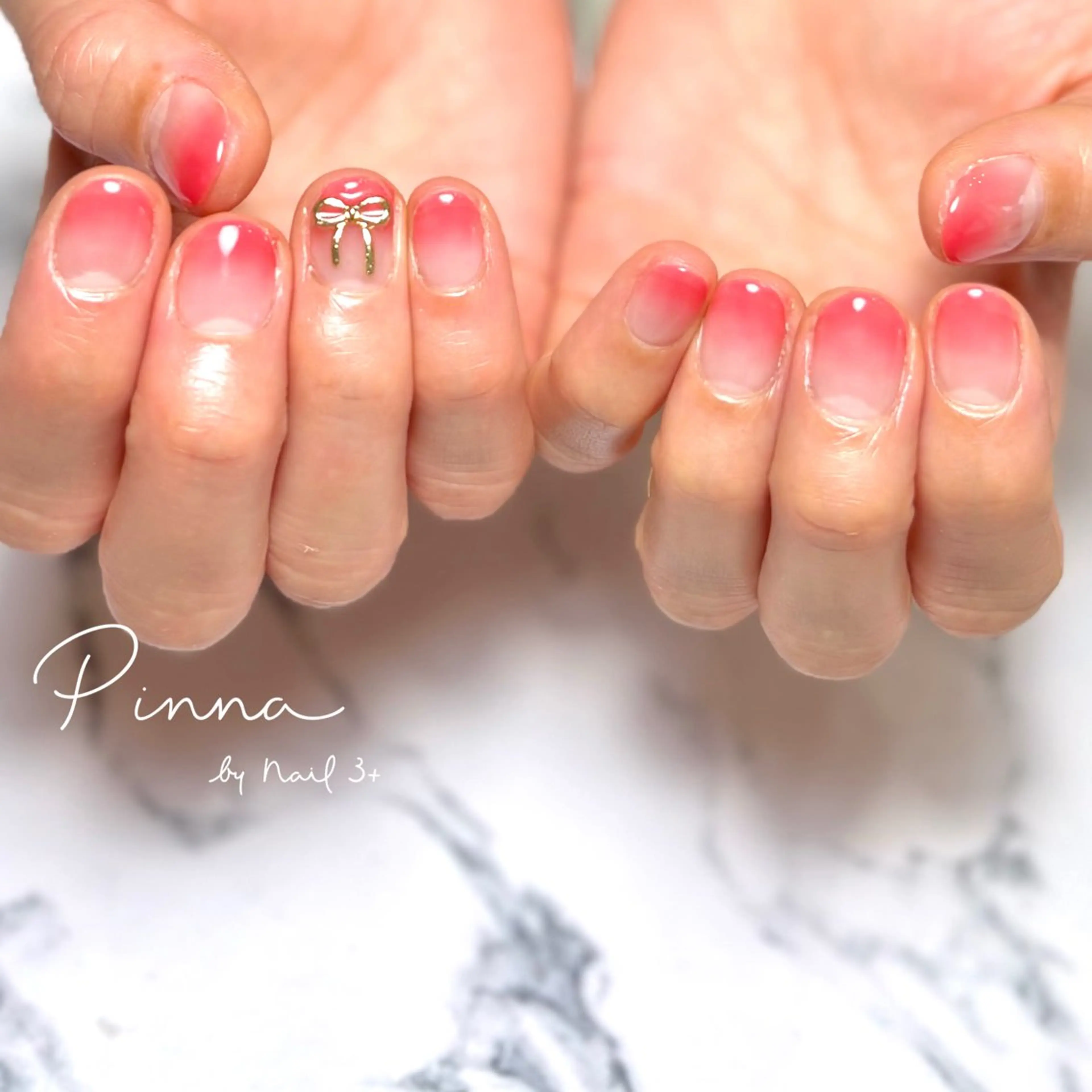 ネイル グラデーション Pinna by nail3+所属・Mayu 🌷🦋のネイルデザイン