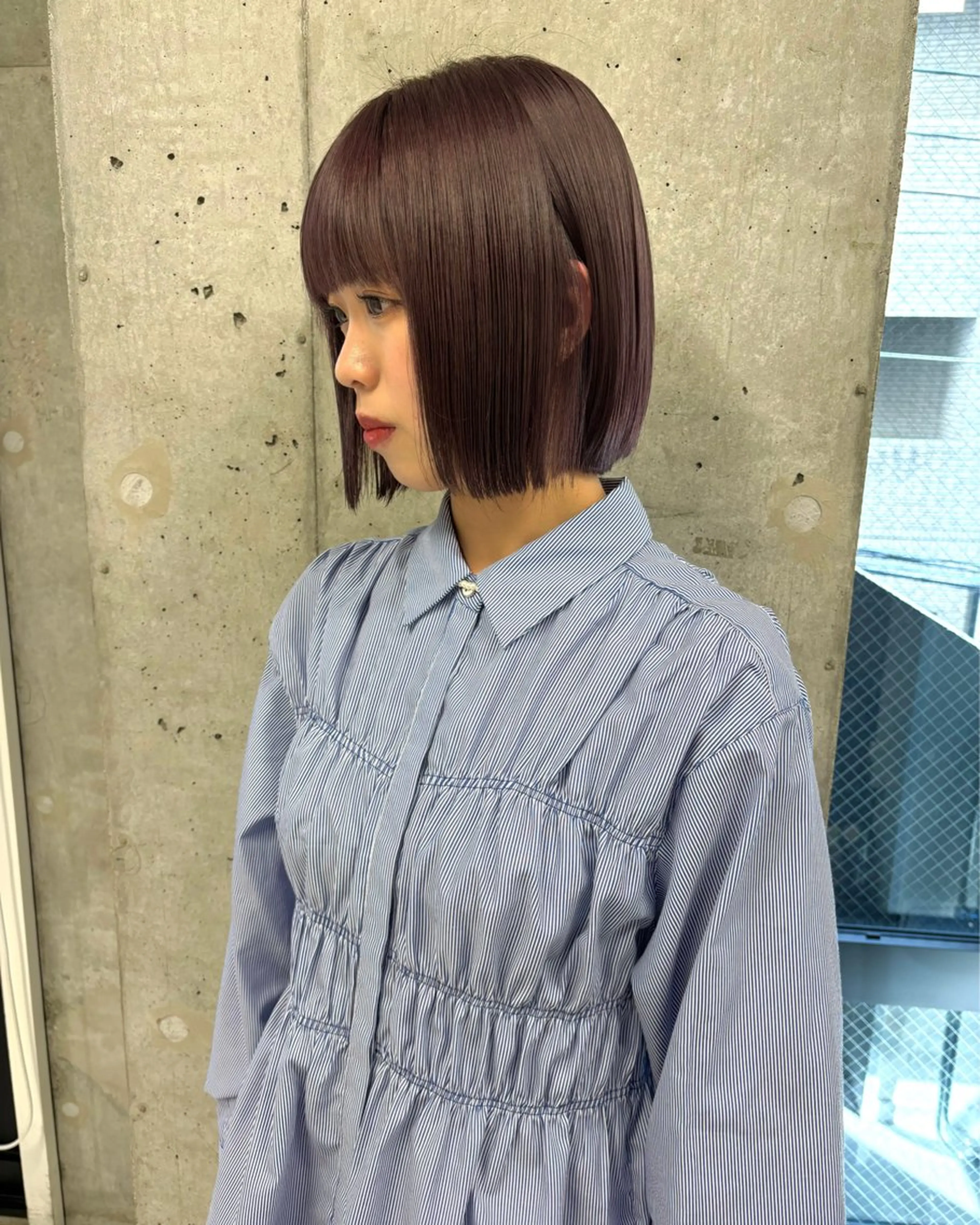 ショート カラー パープルカラー ヘアカラー Miyu🎀レイヤー ／透明感カラー🪽のヘアスタイル