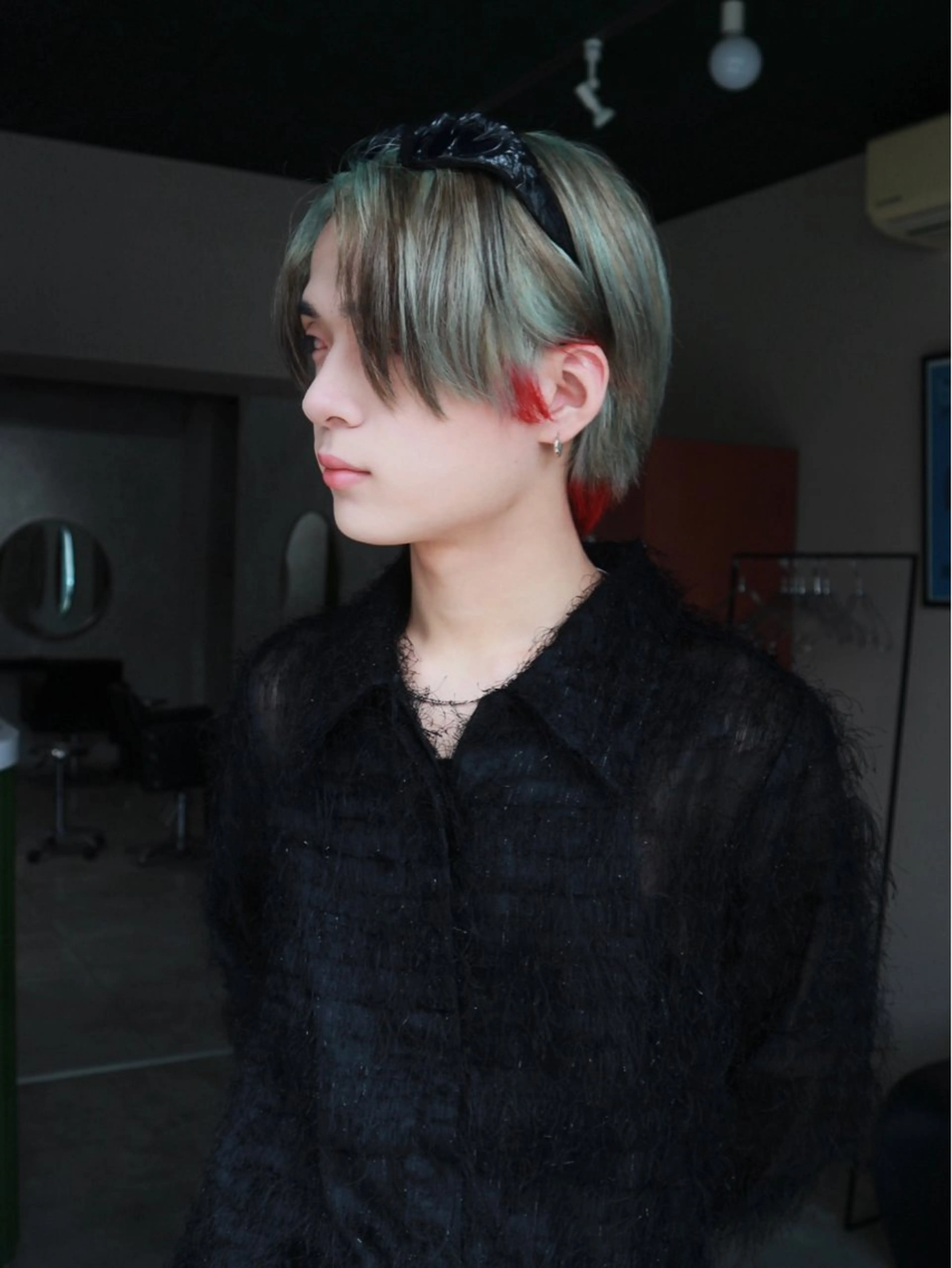 ショート カラー ヘアカラー ハイトーン/メンズ/ デザイン/梅田/ミユのヘアスタイル