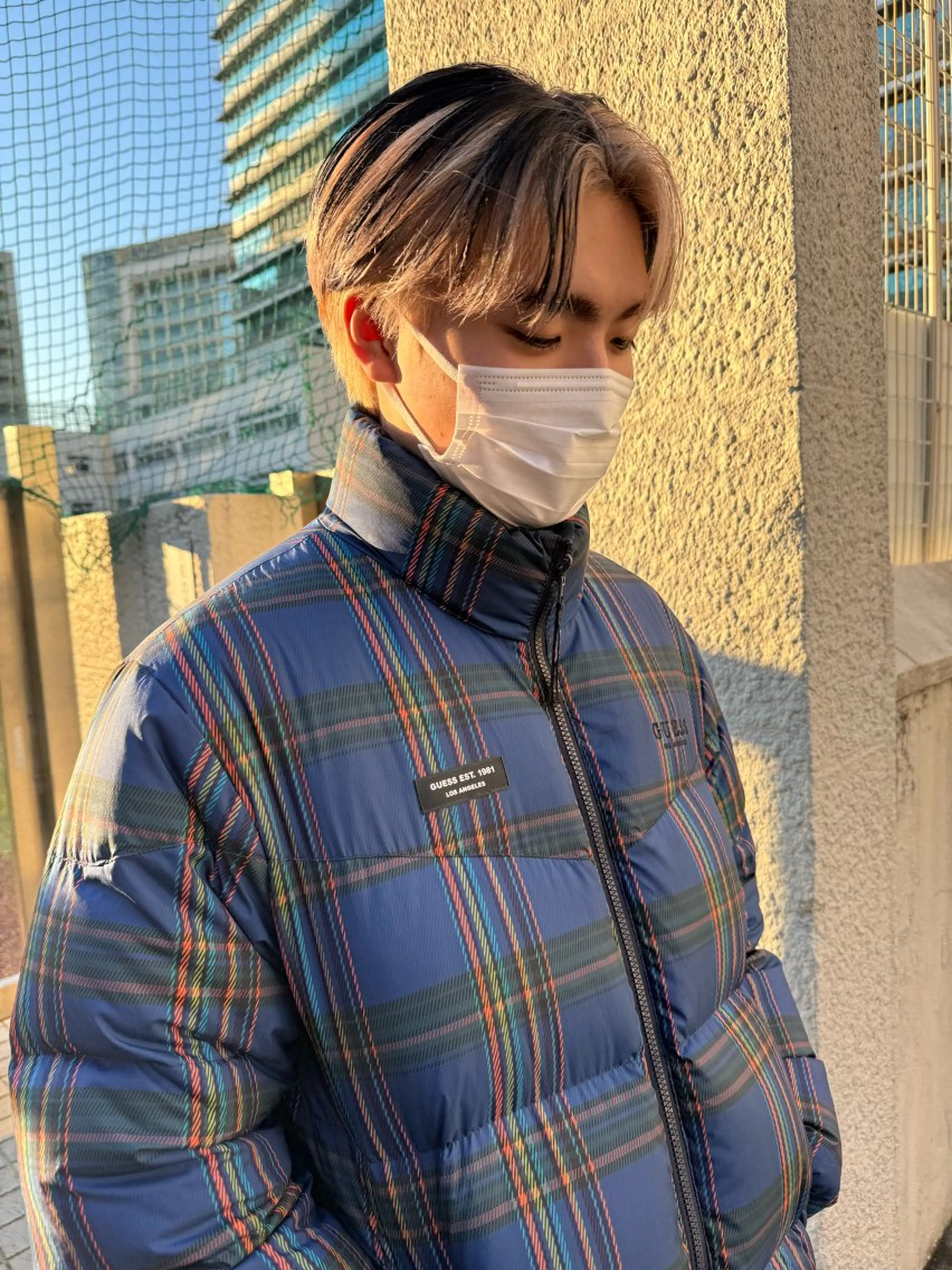 ショート カラー メンズ デザインカラー/ ハイトーン/ケイジのヘアスタイル