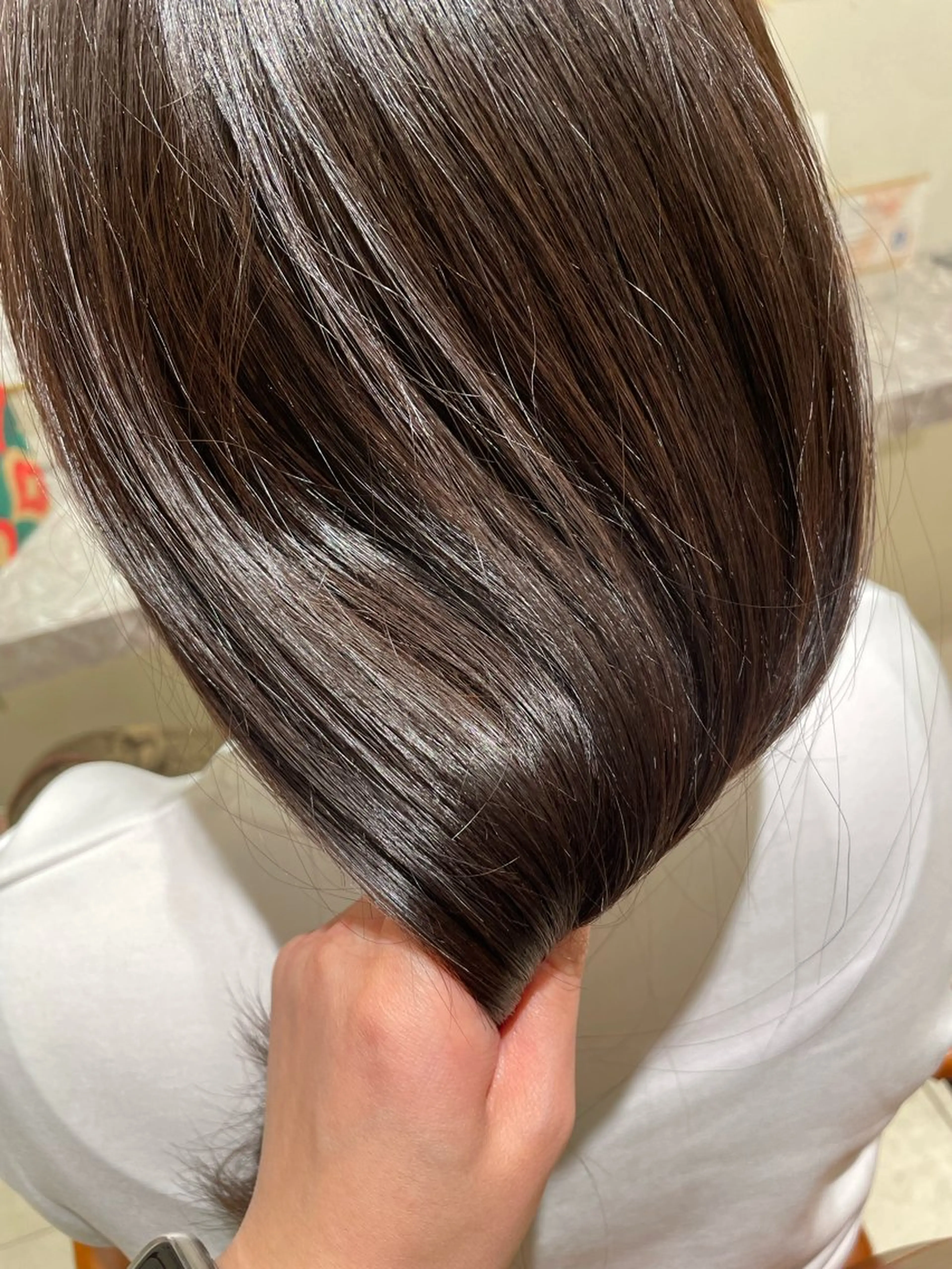 セミロング カラー ヘアカラー トリートメント Merry  Land日吉所属・暖色/ベージュ/ メンズ/鈴木彩のヘアスタイル