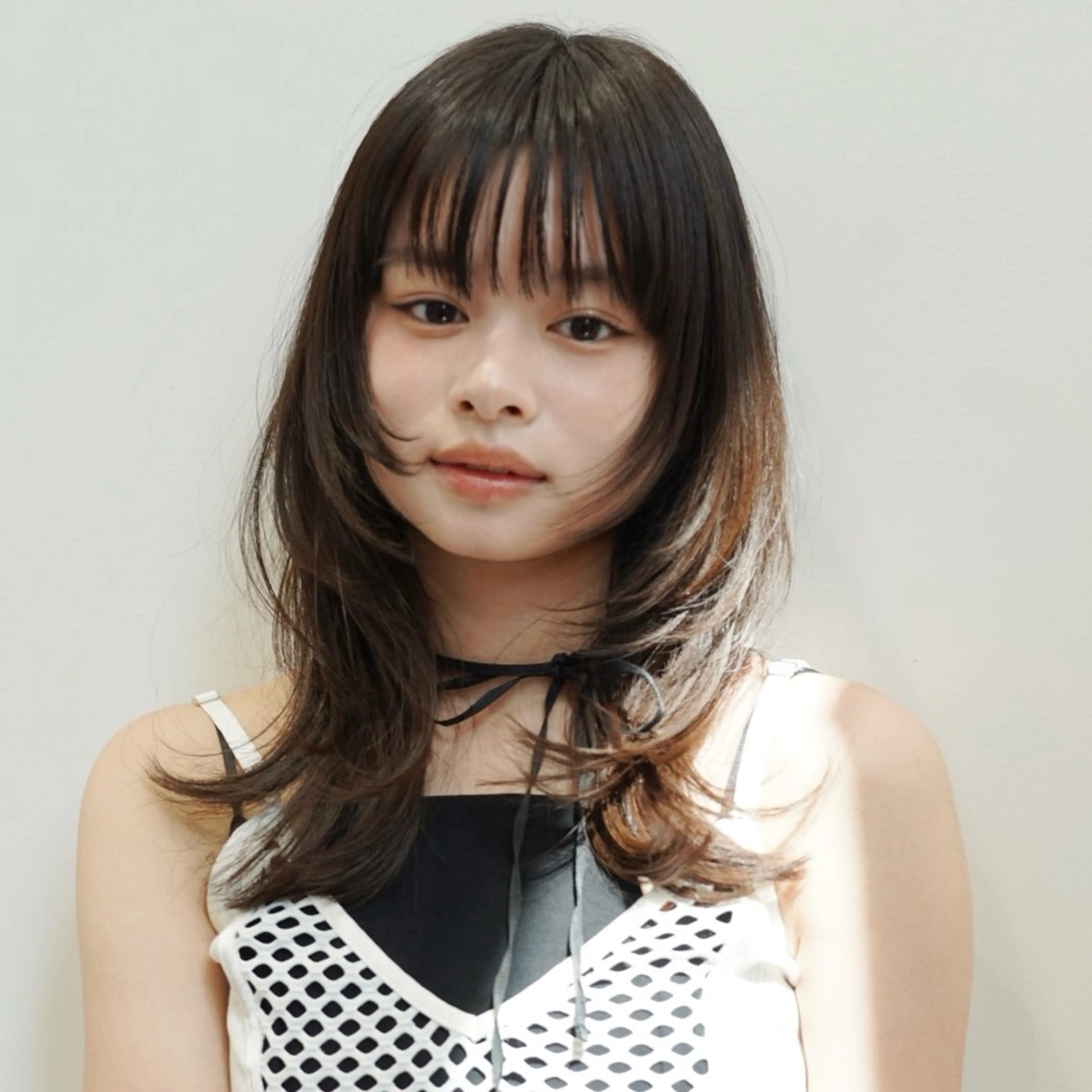 ミディアム カラー レイヤーカット レイヤー/ブリーチ ♥️【木坂 桃歌】のヘアスタイル