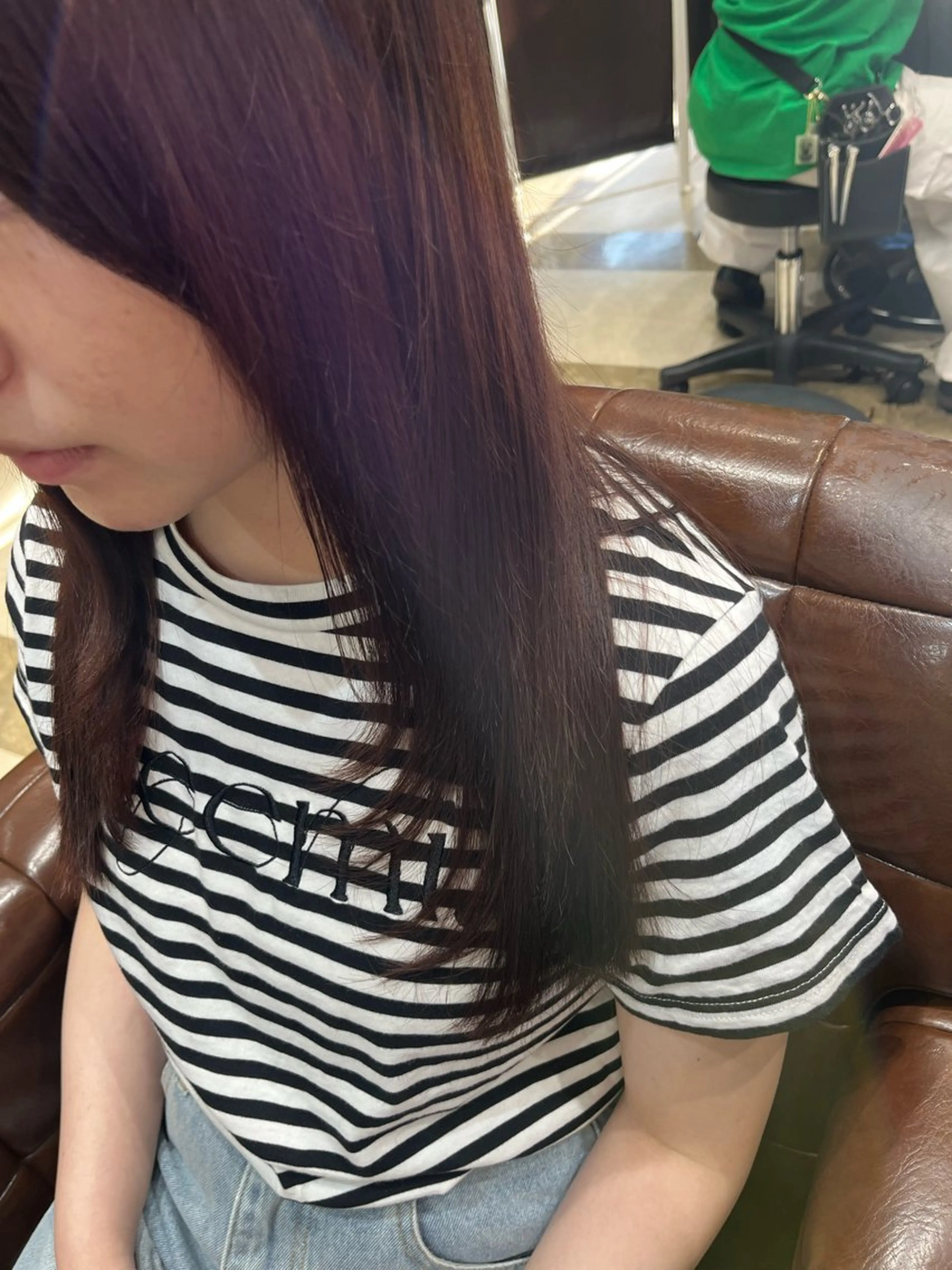 ロング メンズパーマ/透明感 カラー/徳田真緒のヘアスタイル