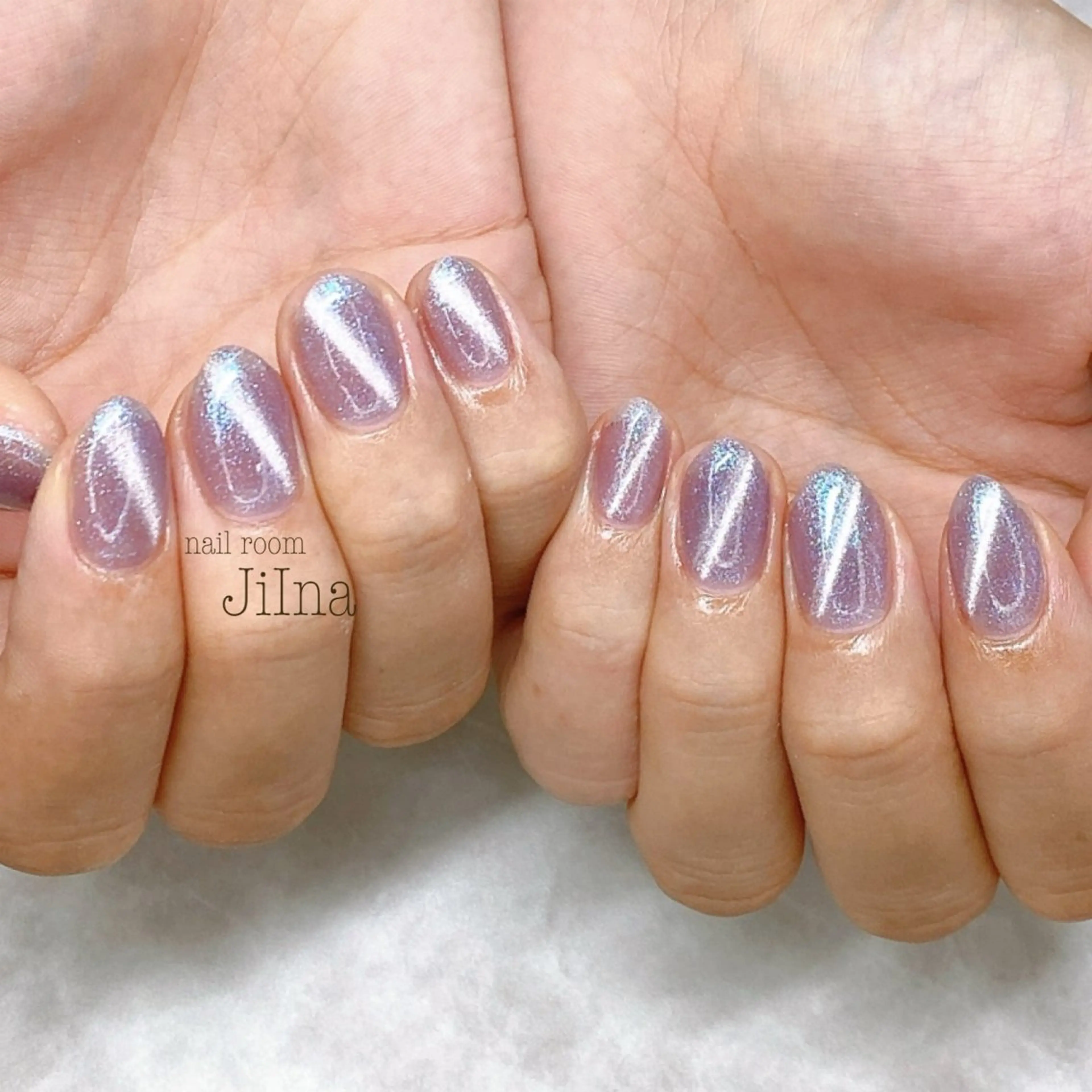ネイル マグネットネイル マグネットワンカラー ワンカラーネイル JiIna nailのネイルデザイン
