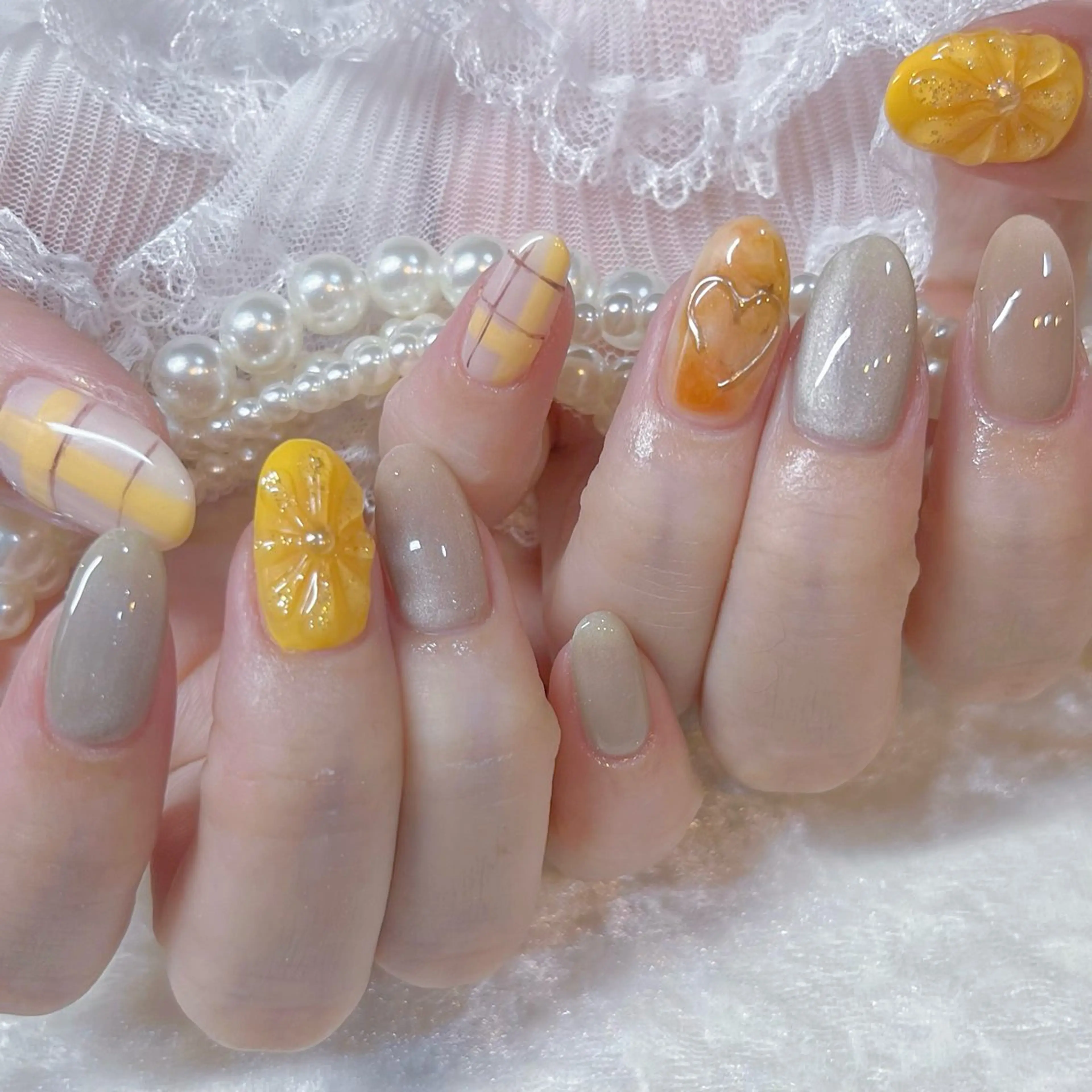 ネイル ハンドネイル Maya 🧊🫧‪のネイルデザイン