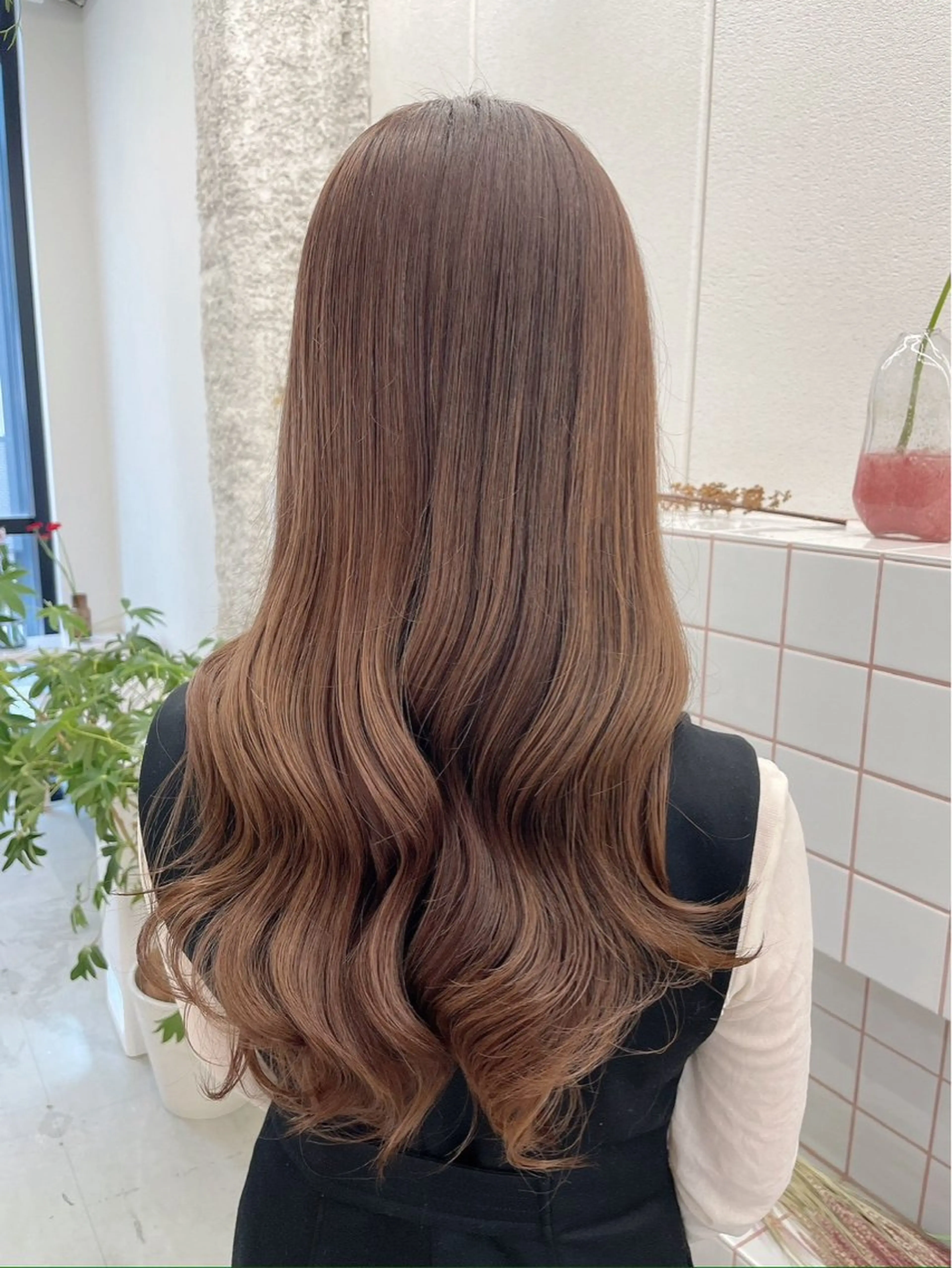 ロング カラー ヘアカラー 💐花屋併設💐 宮園　雛羽のヘアスタイル